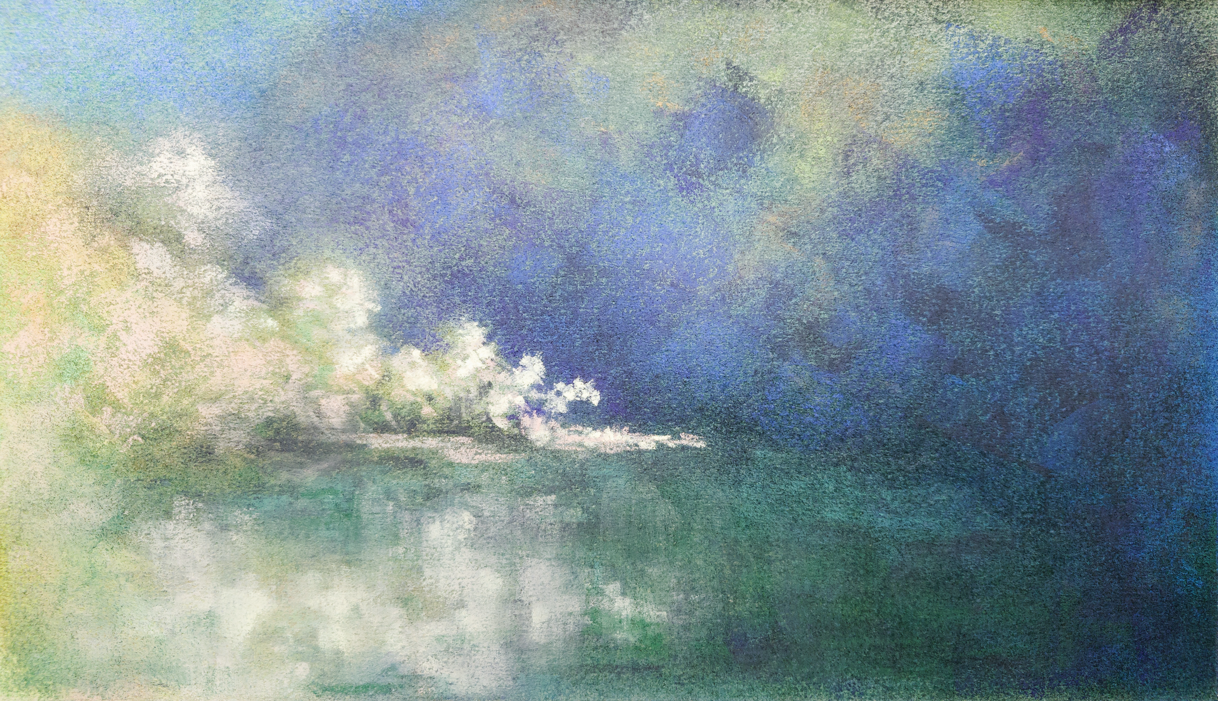 STILL POND II
Pastel on paper 11"x14"
//Original NFS 
