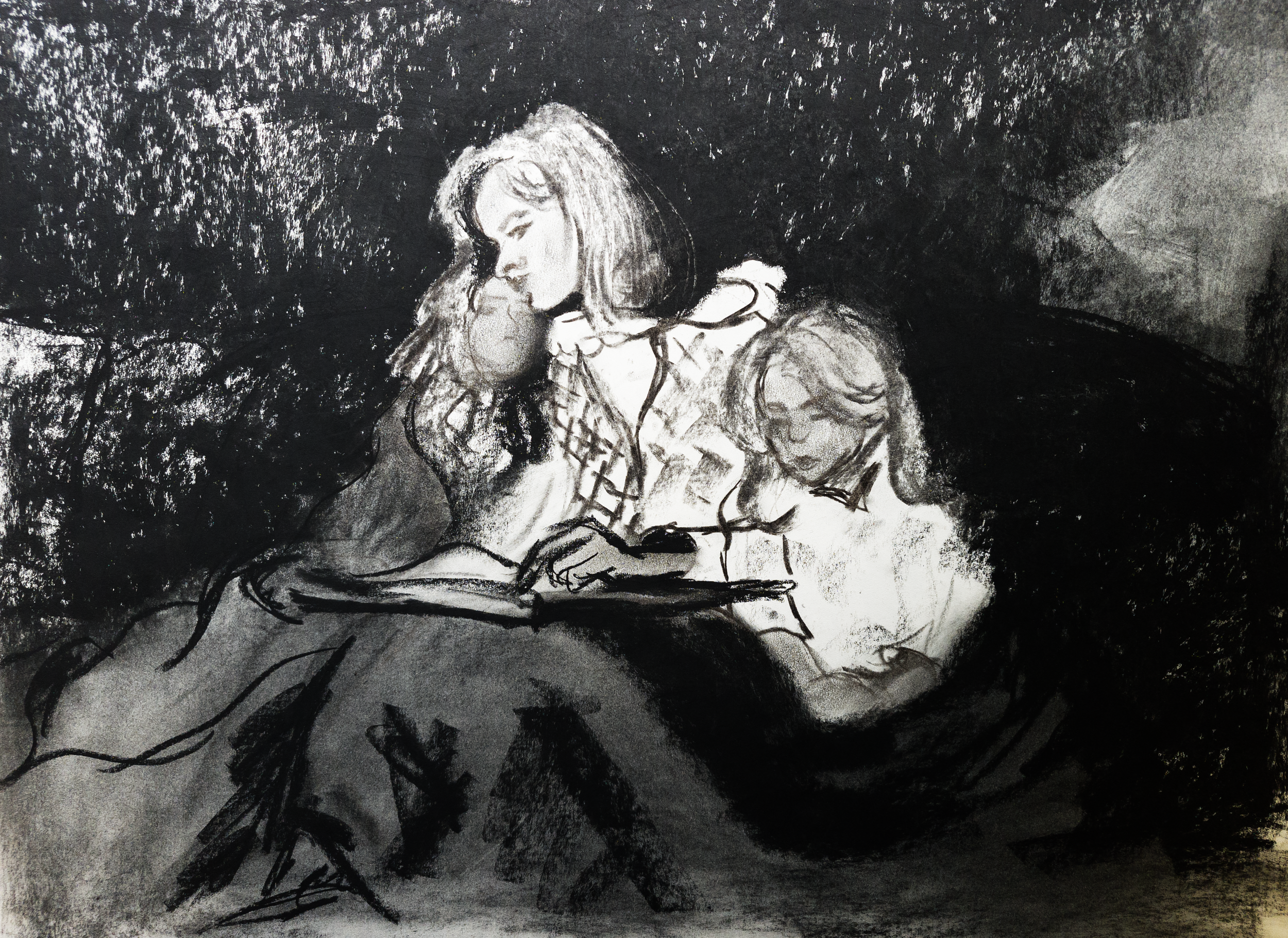 FAMILY GROUP
Pastel on paper 18"x24"
//Original NFS 