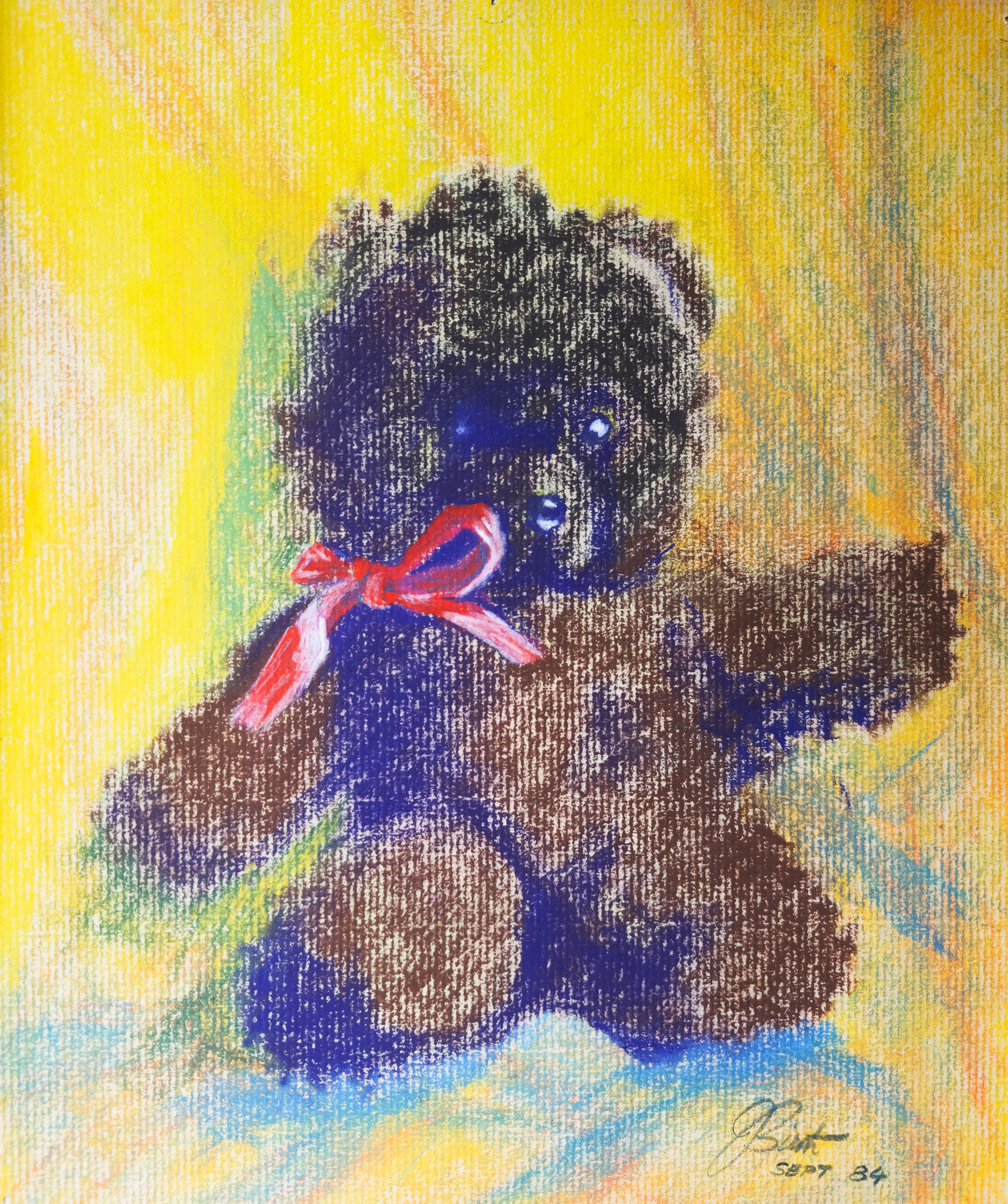 TEDDY BEAR
Pastel on paper 10"x8"
//Original NFS 