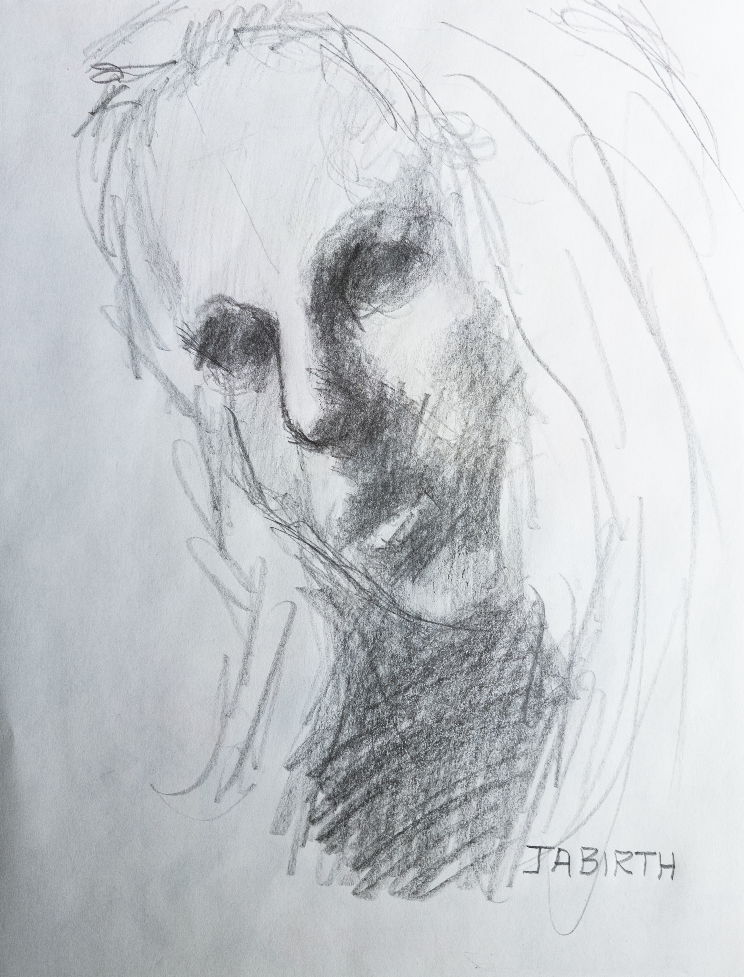 SKETCH OF PHOTO X
Pencil on paper 12"x9"
//Original NFS 