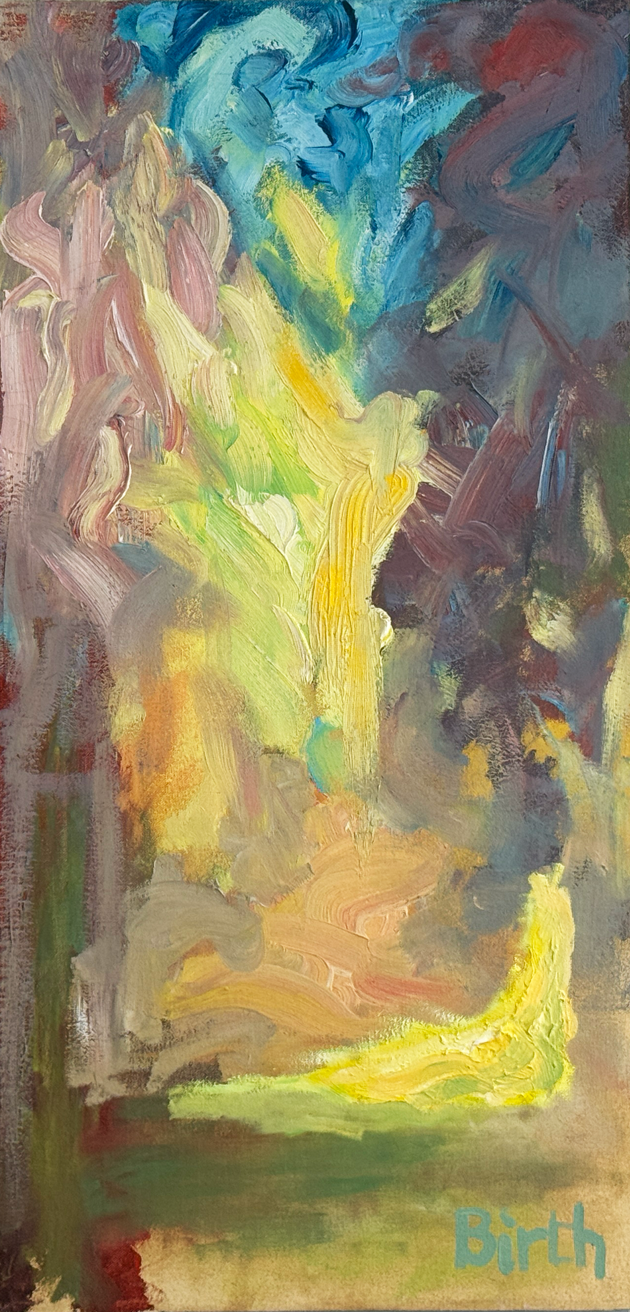 Abstract Cafe
Oil on canvas 28"x14"
