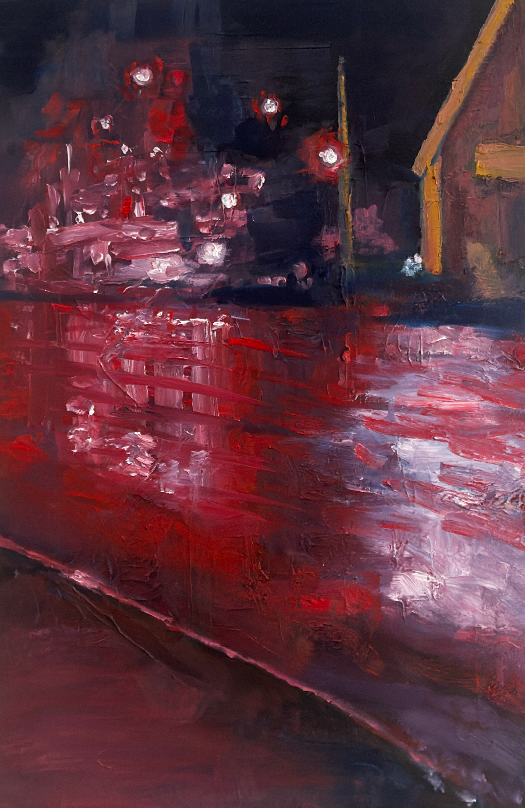 Junction After the Storm, Northampton
Oil on canvas 21"x14"