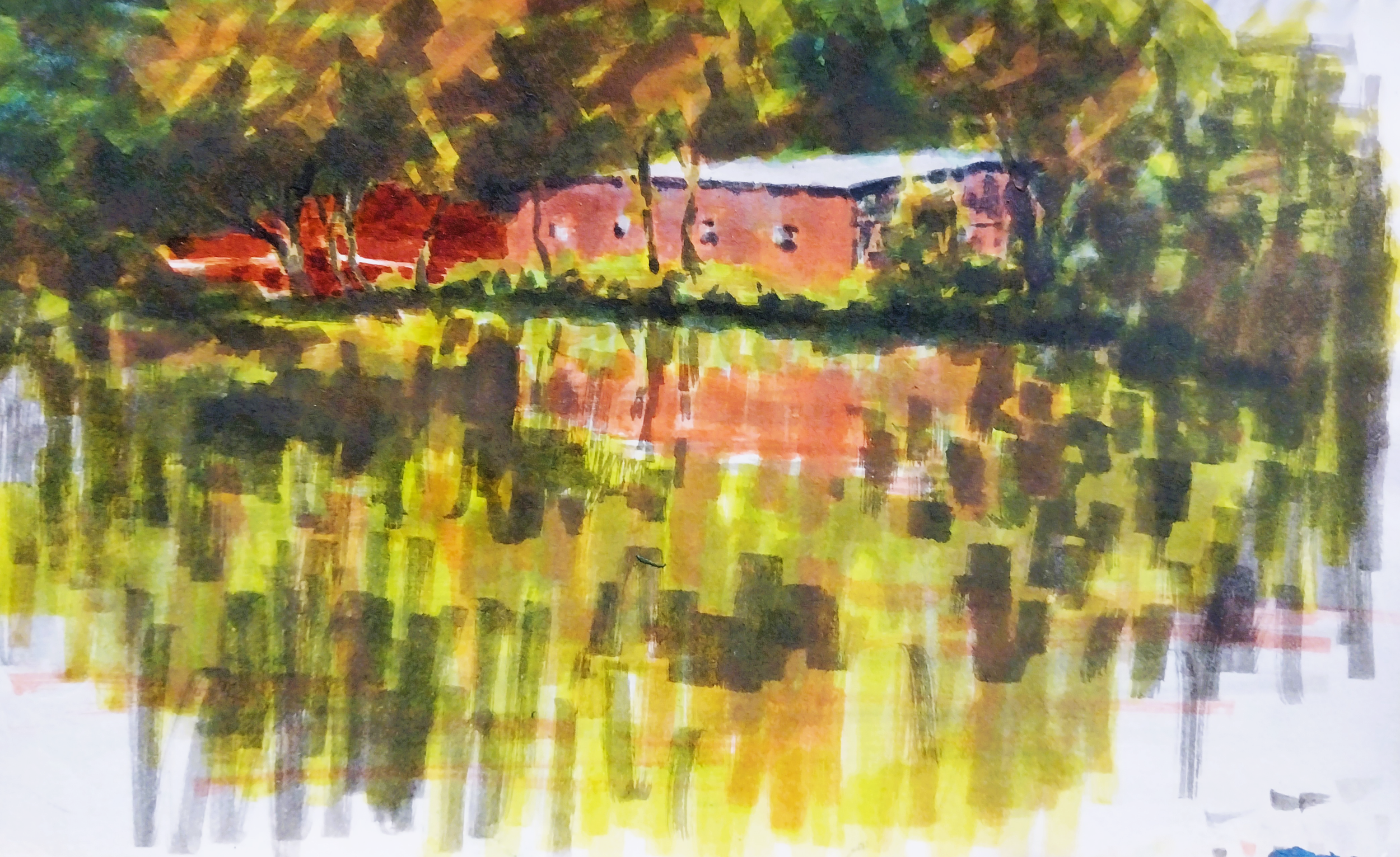 SHED ON LAKE
Ink on paper 8"x10"
//Original NFS 