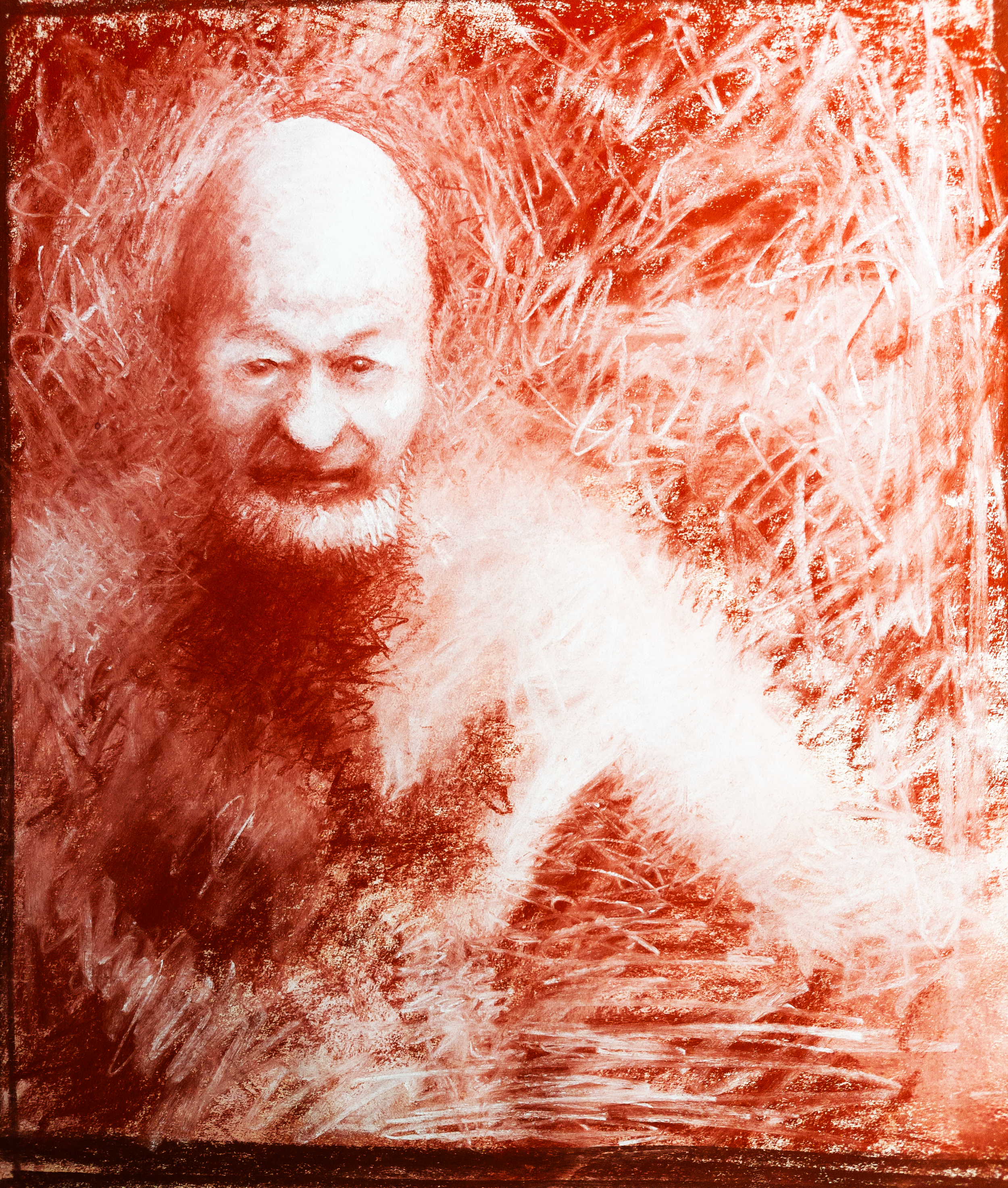 STUDY FOR GERRY IN THE POOL
Pastel on paper 14"x11"
//Original NFS 