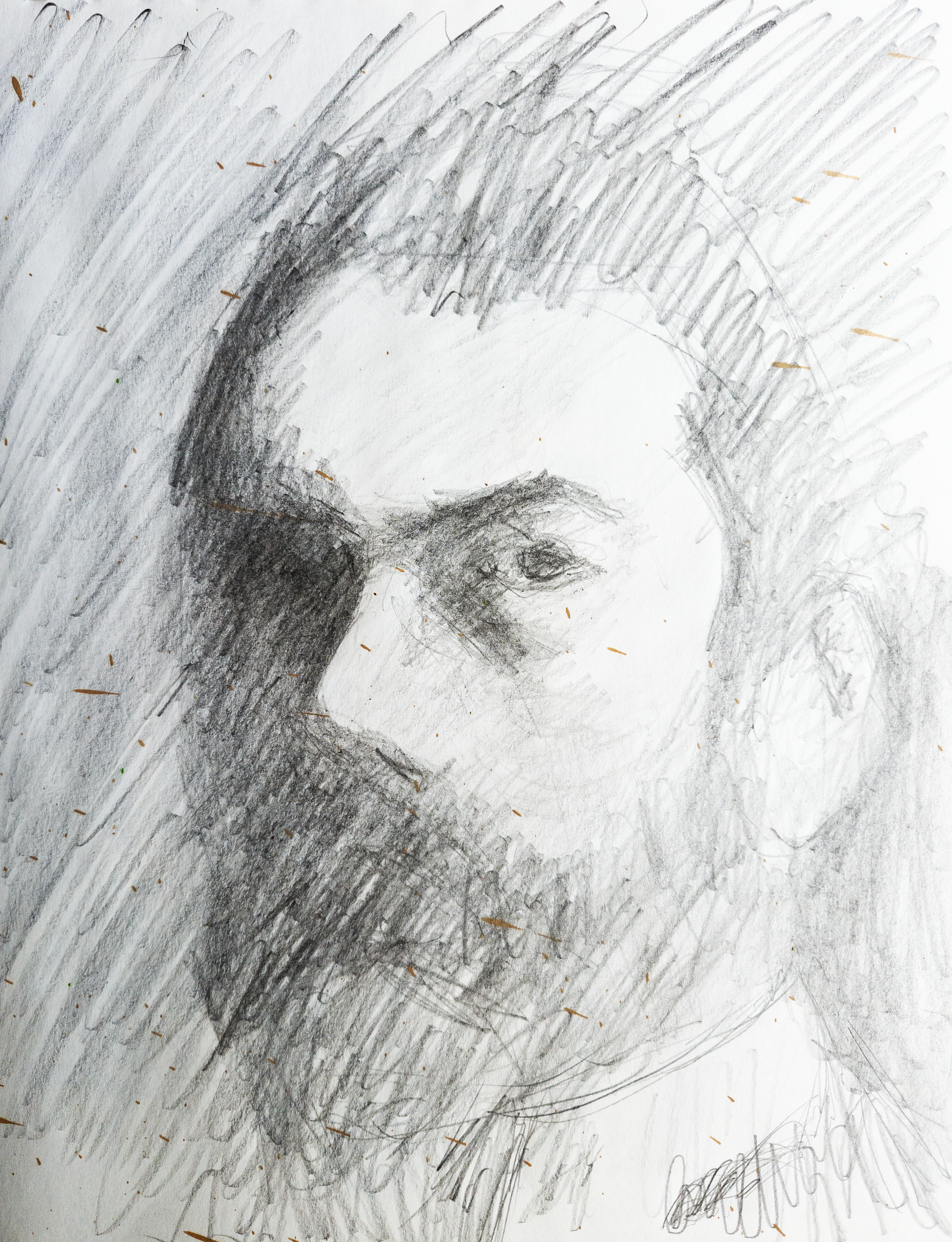 FIGURE SKETCH 
Pencil on paper 12"x9"
//Original NFS 