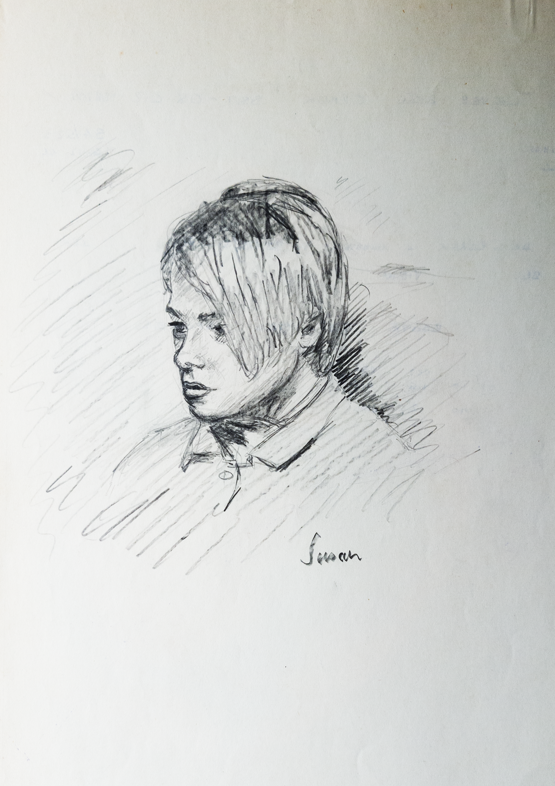 SUSAN FROM LIFE
Pencil on paper 10"x8"
//Original NFS 