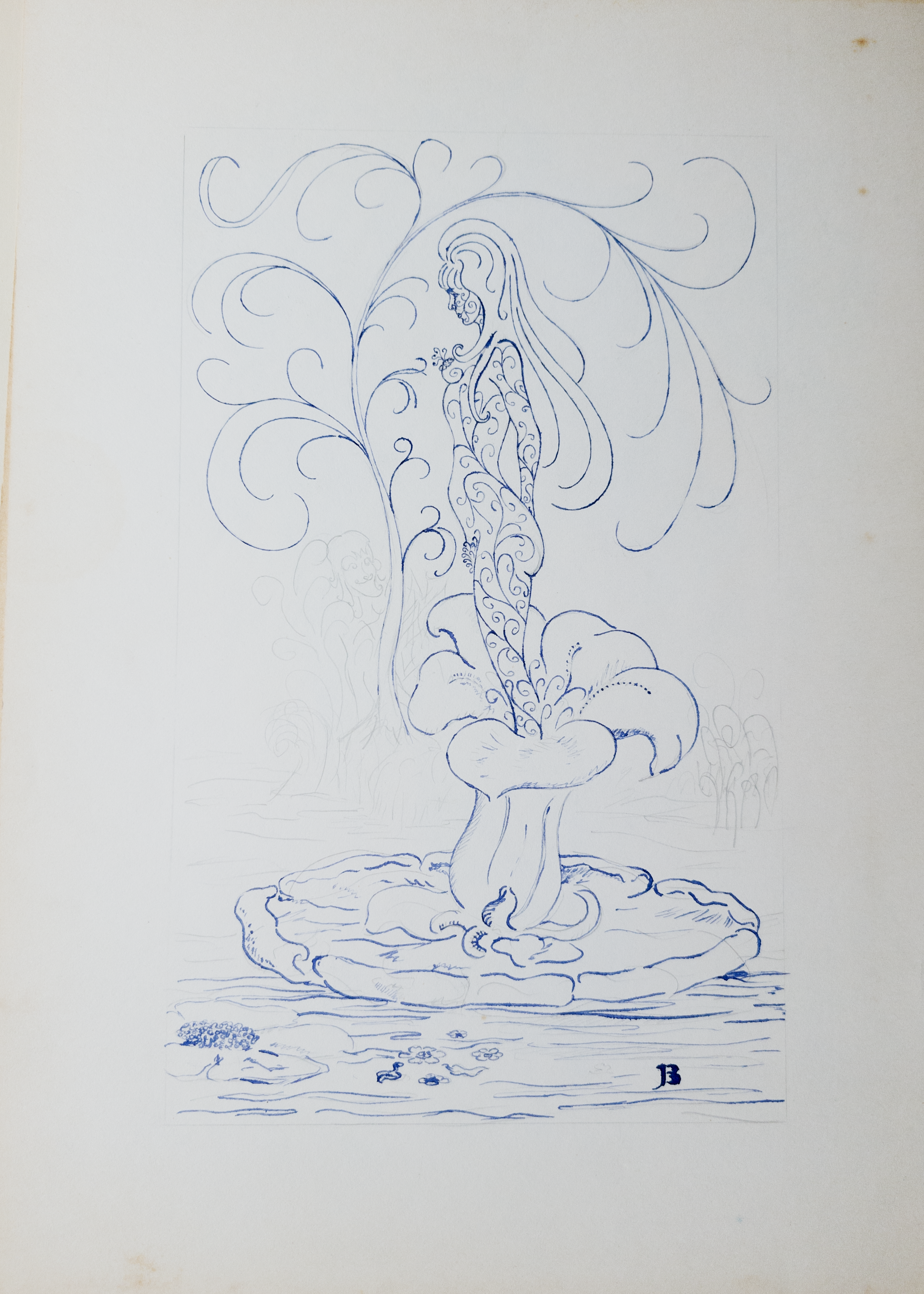 EVE FANTASY
Pen/ink/pencil on paper 10"x8"
//Original NFS 