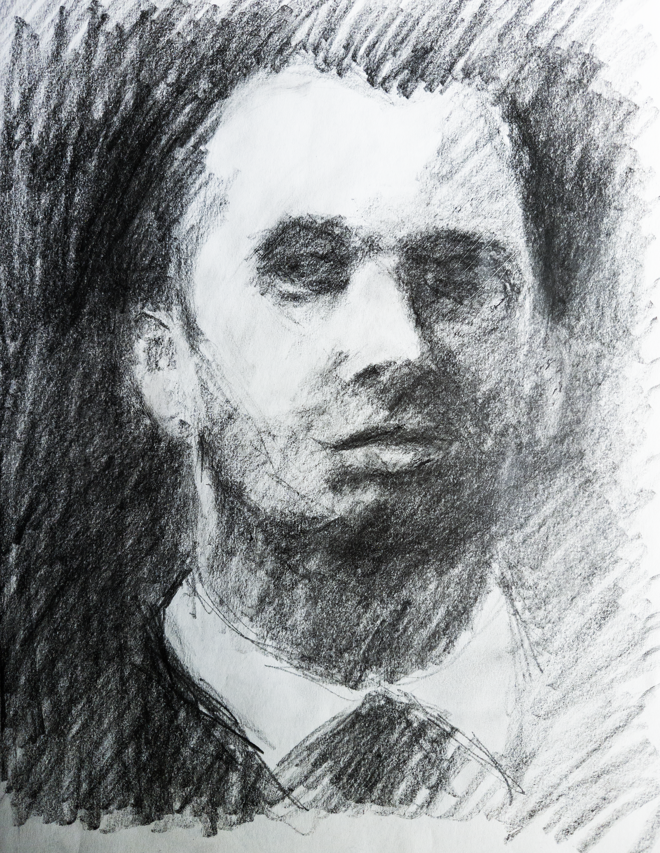 SKETCH OF PHOTO VI
Pencil on paper 12"x9"
//Original NFS 
