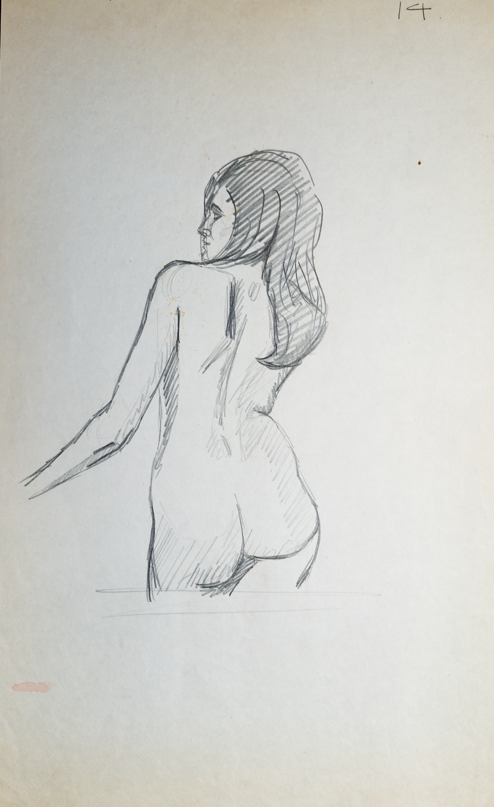 FIGURE STUDY I
Pencil on paper  10"x8"
//Original NFS 
