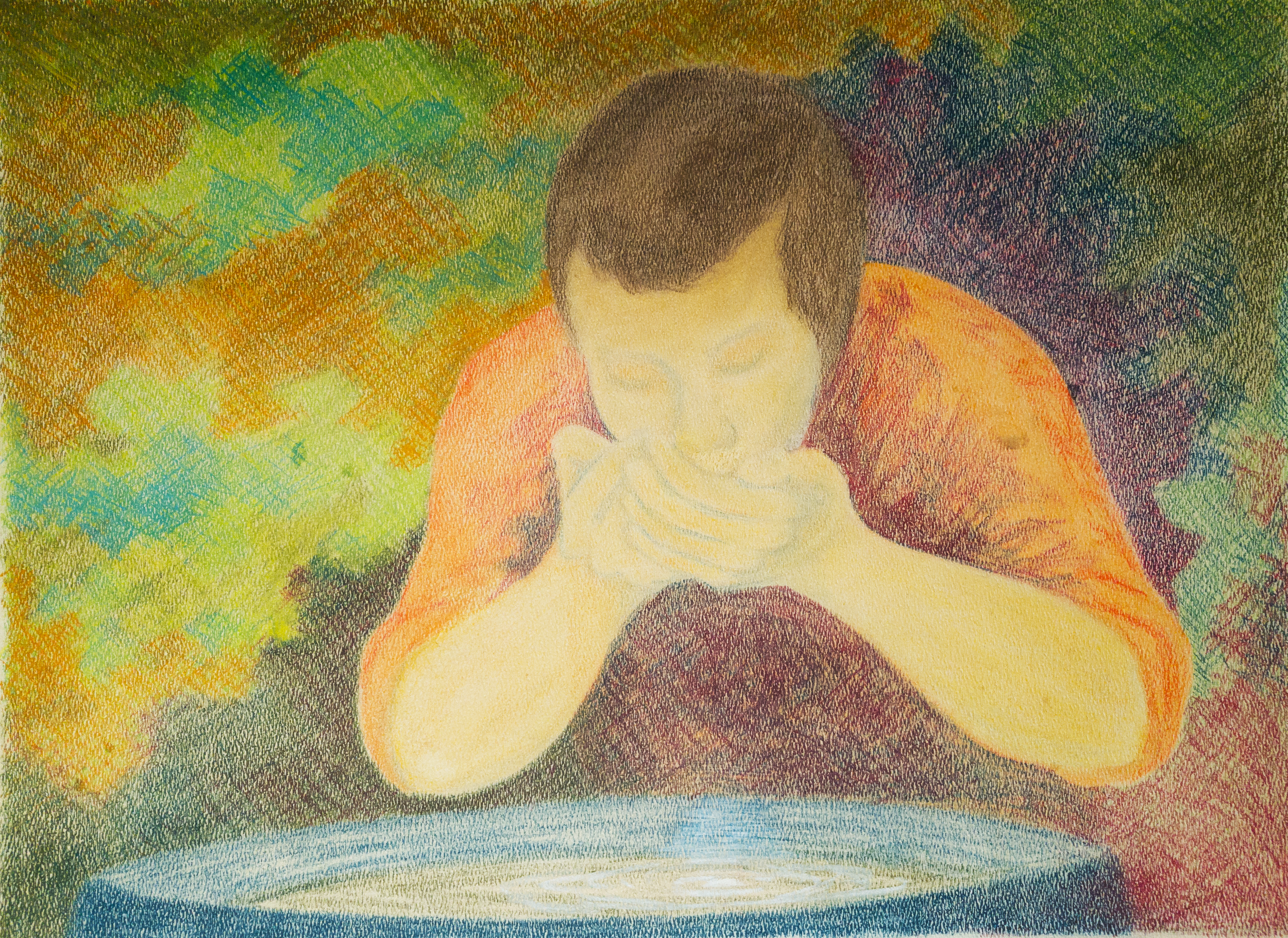 DRINKING
Pastel on paper 18"x24"
//Original NFS 
