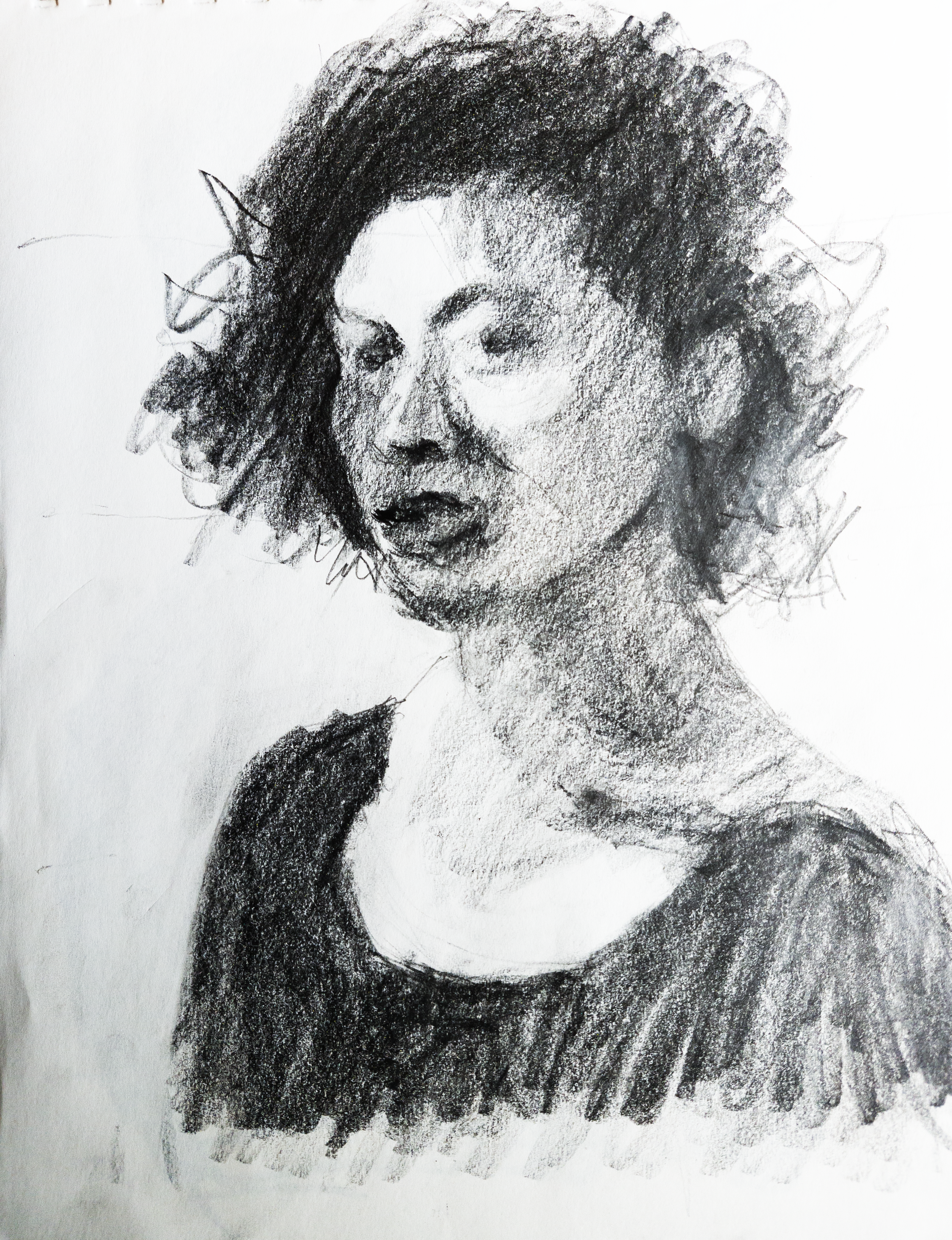 SKETCH OF PHOTO VIII
Pencil on paper 12"x9"
//Original NFS 