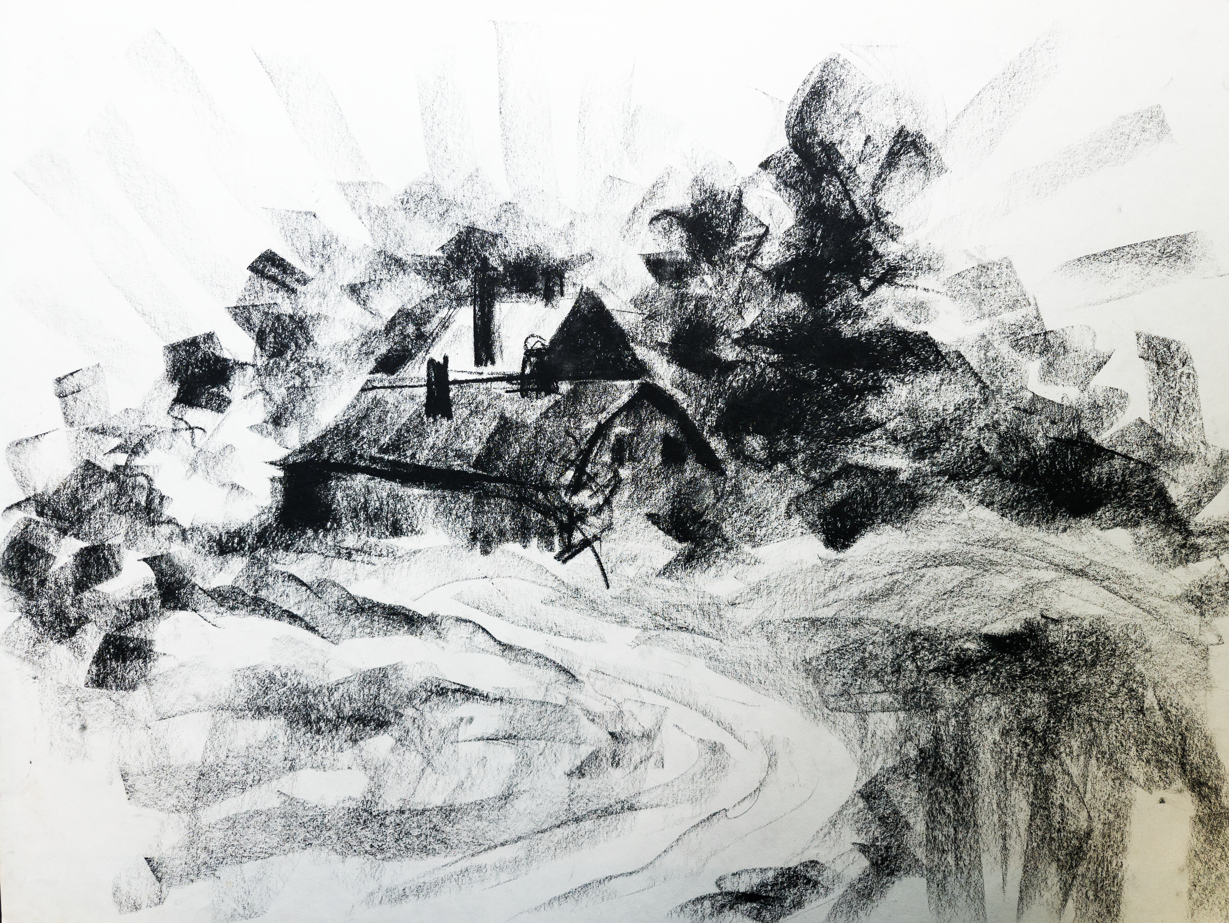 FARM BUILDING STUDY
Pastel on paper 18"x24"
//Original NFS 