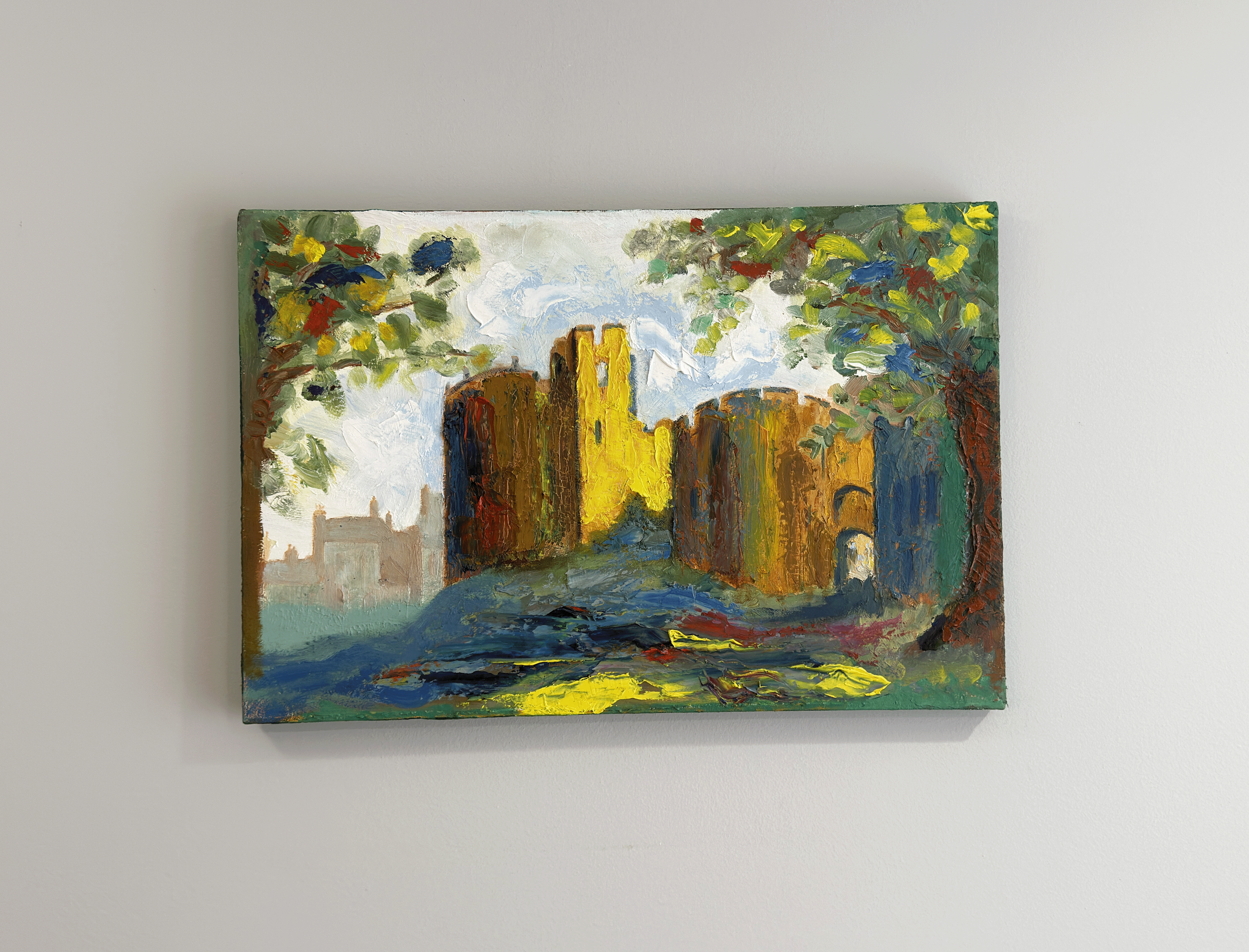 Chepstow Castle, UK
Oil on canvas 14"x21"