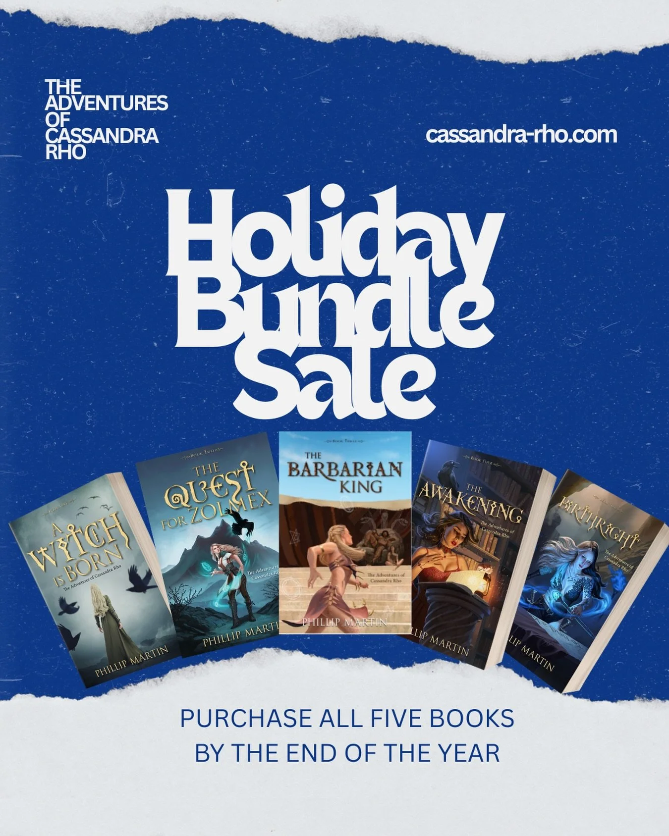 🎄 HOLIDAY BOOK BUNDLE SALE! 🎄
My lowest prices EVER &mdash; now through Dec 31!

📚 All 5 Softcovers: $65 (tax included)
📚 All 5 Hardcovers: $100 (tax included)
📦 Shipping: $10 softcover / $15 hardcover
✍️ Signed copies available&hellip; just ask
