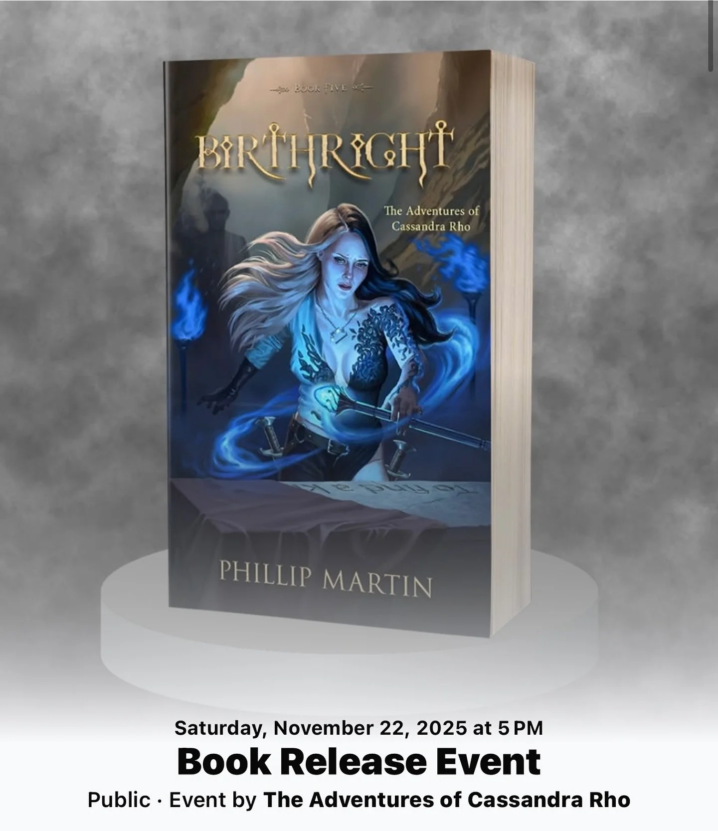 Book Release Celebration!

Join us as we celebrate the release of Book Five: Birthright!

Enjoy food, cake, and discussions about the entire series!

November 22nd at 5pm. Address: 405 N Franklin St, Christiansburg, VA 24073

All books will be on sal