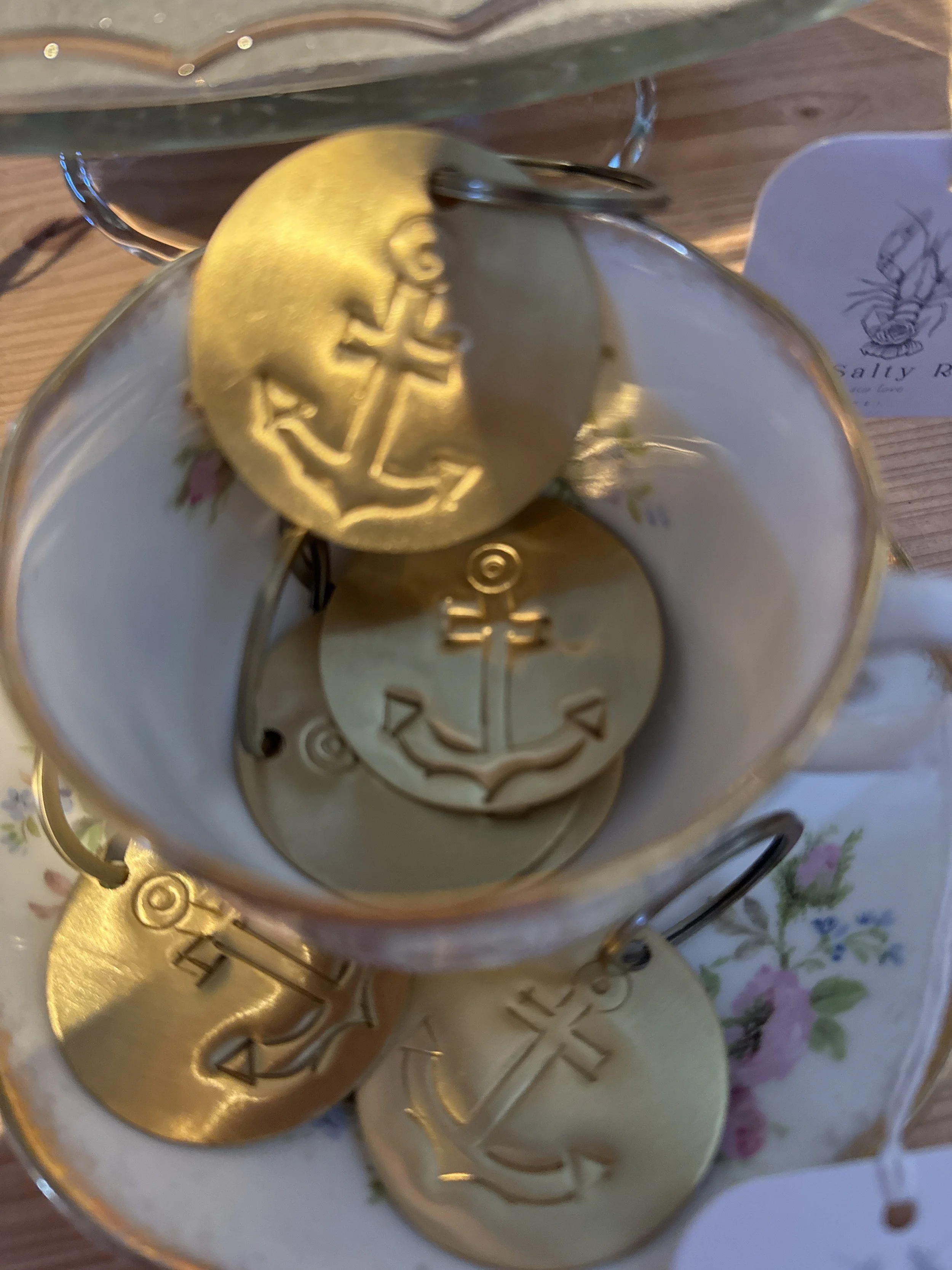 Brass Anchor Keychains
