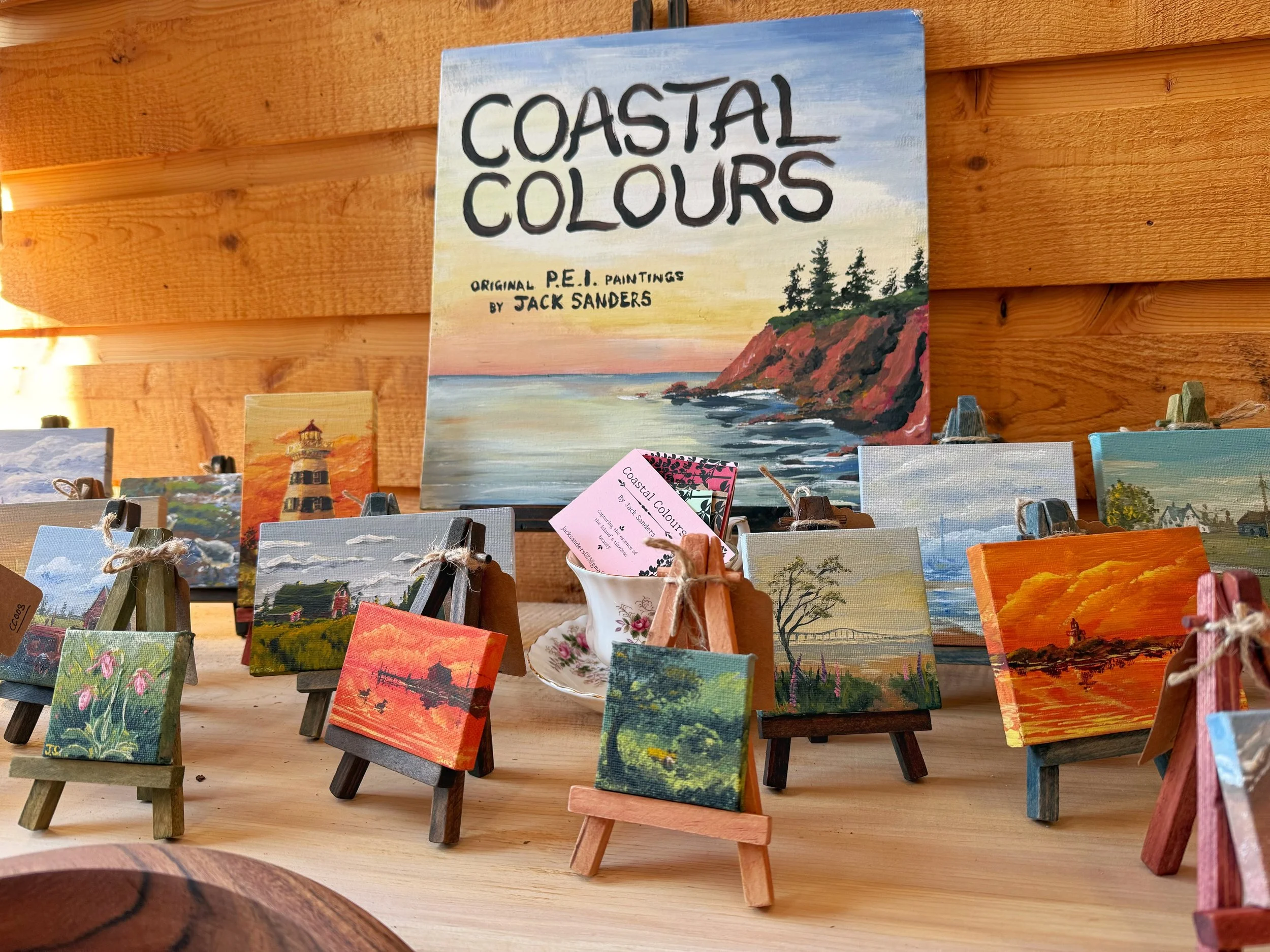 Paintings by the talented Jack Sanders from Summerside, PE