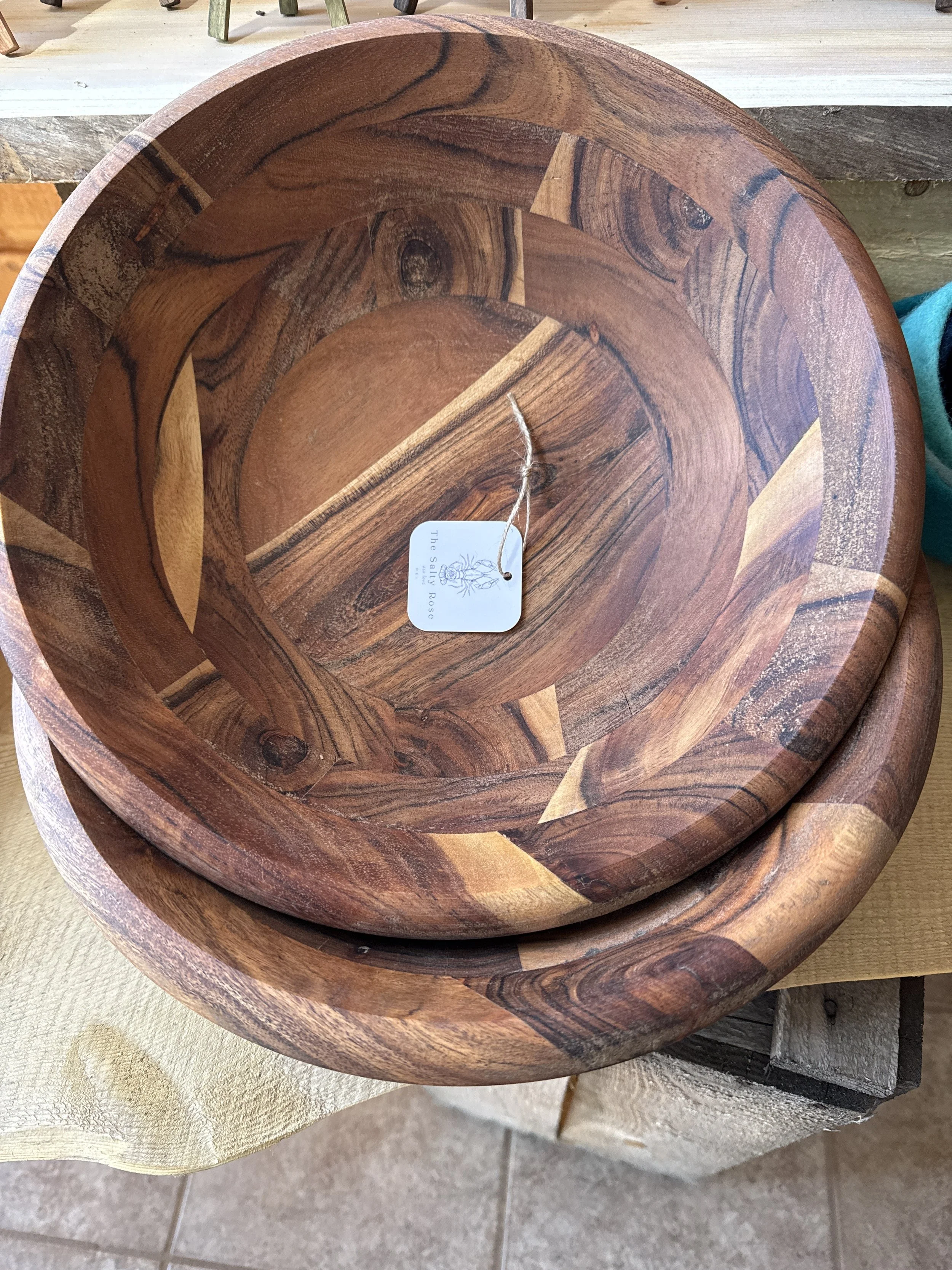 Craftstman Wood Salad Bowls