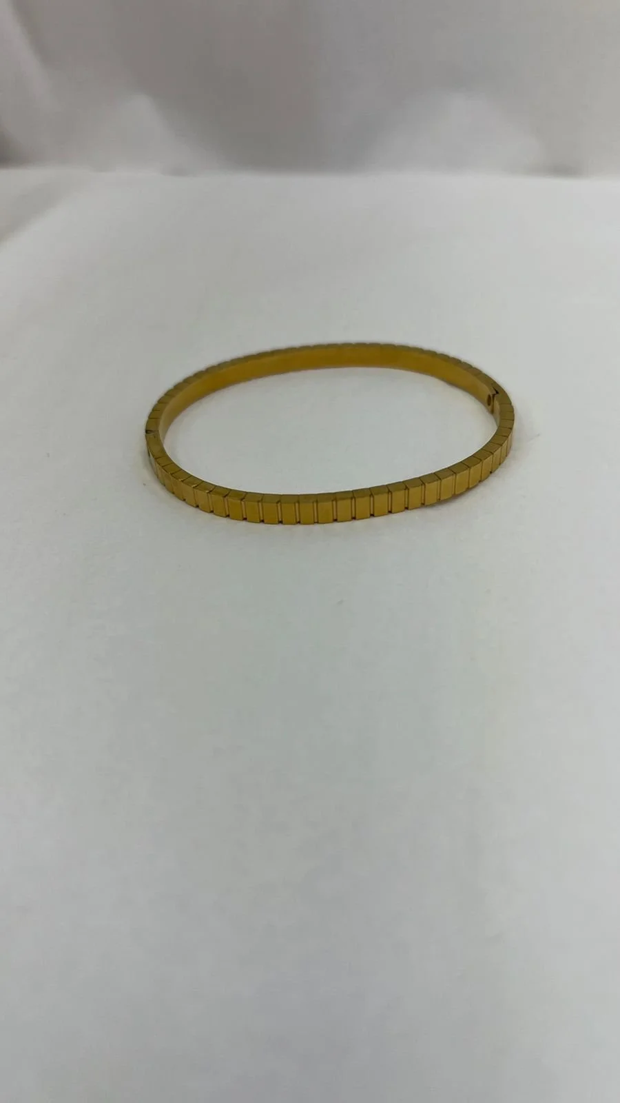 Ridged Gold Bracelet