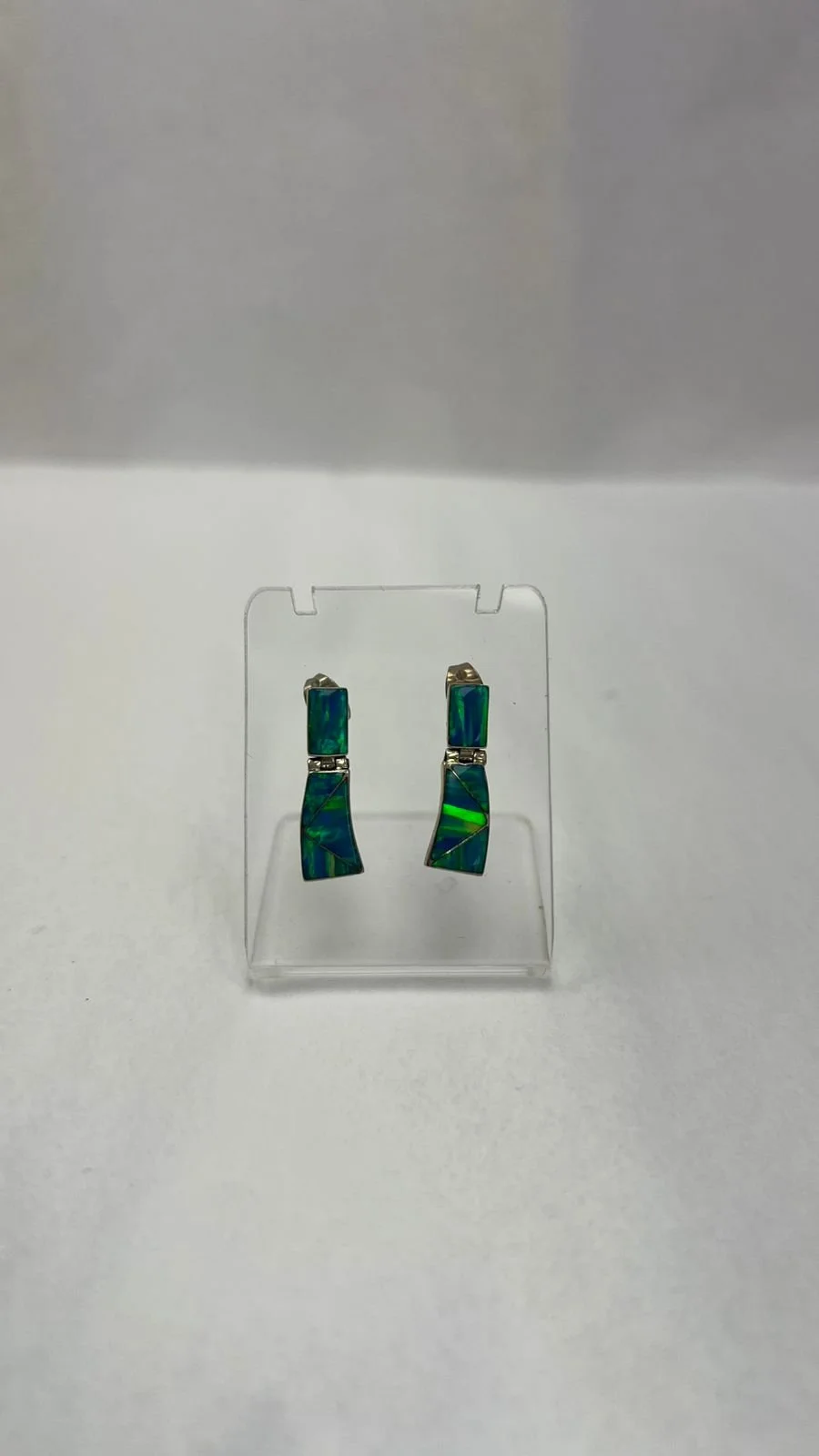 Green Fire Opal Earrings