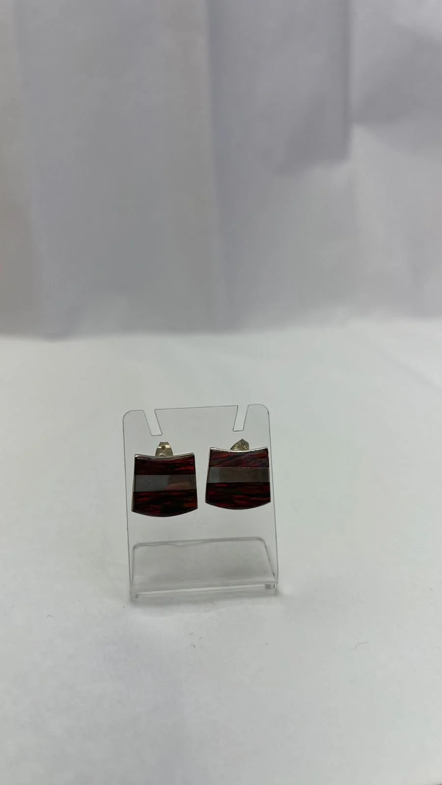 Red Fire Opal Post Earrings
