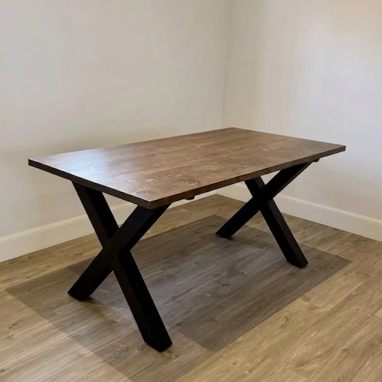 Oak & Steel Crafted table (XL)