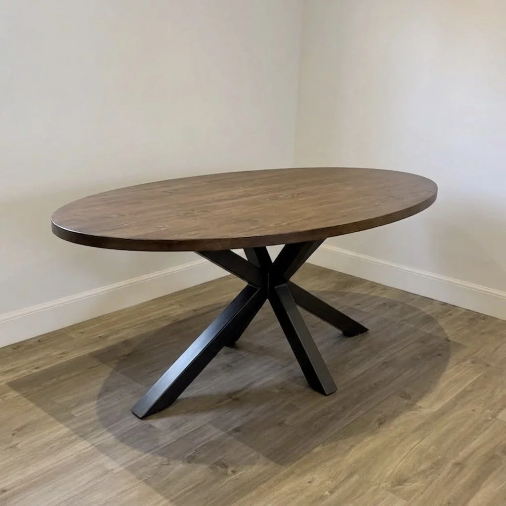 Oak & Steel Crafted table (XL)