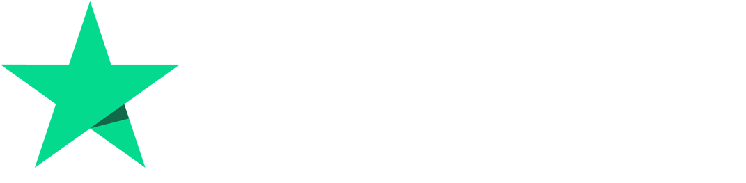 Trustpilot logo with a green star and the word 'Trustpilot' in white text.