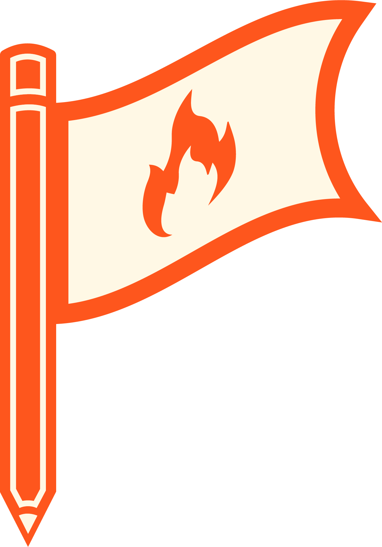 pencil flag icon