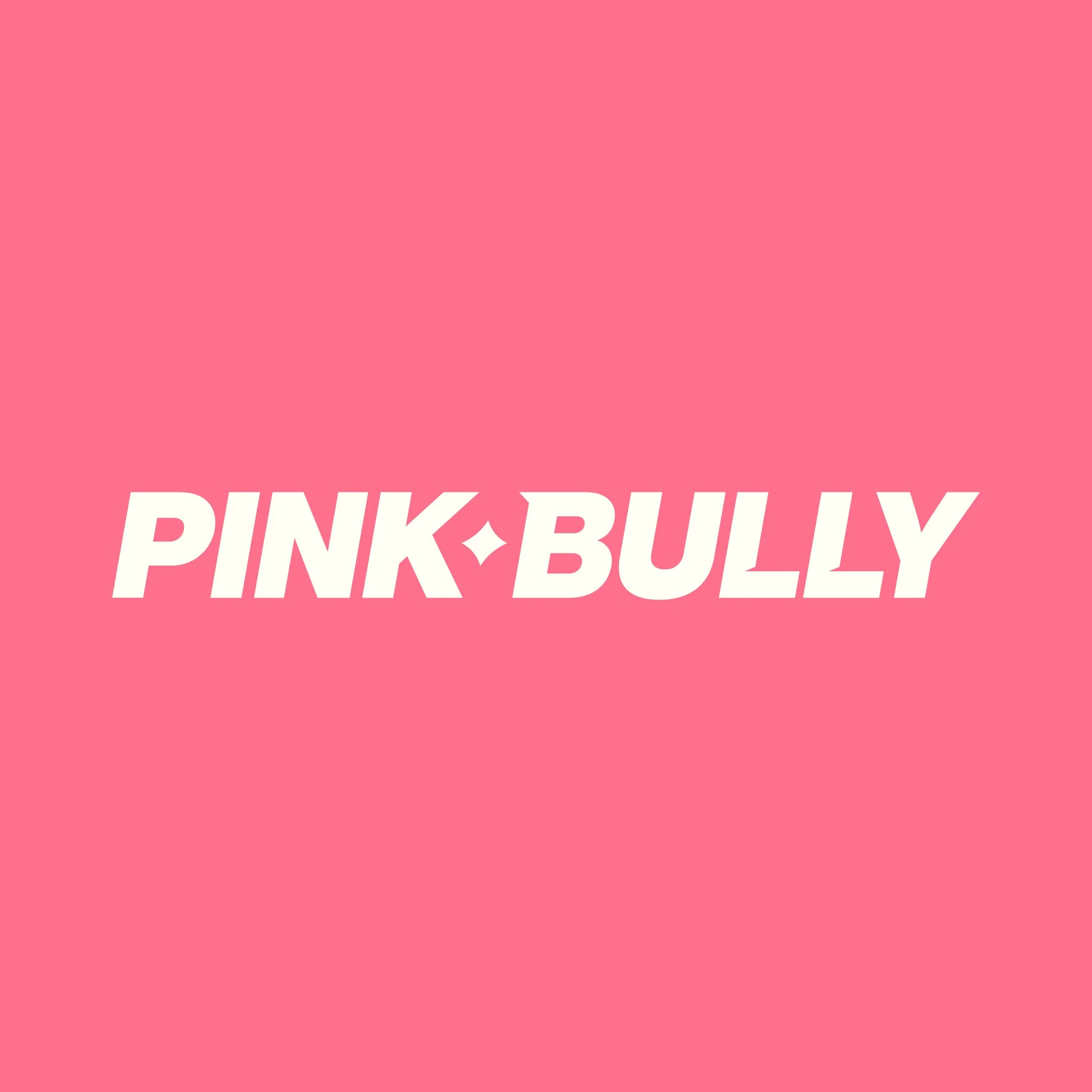 Pink background with partially visible white text saying 'PINK BULL'.