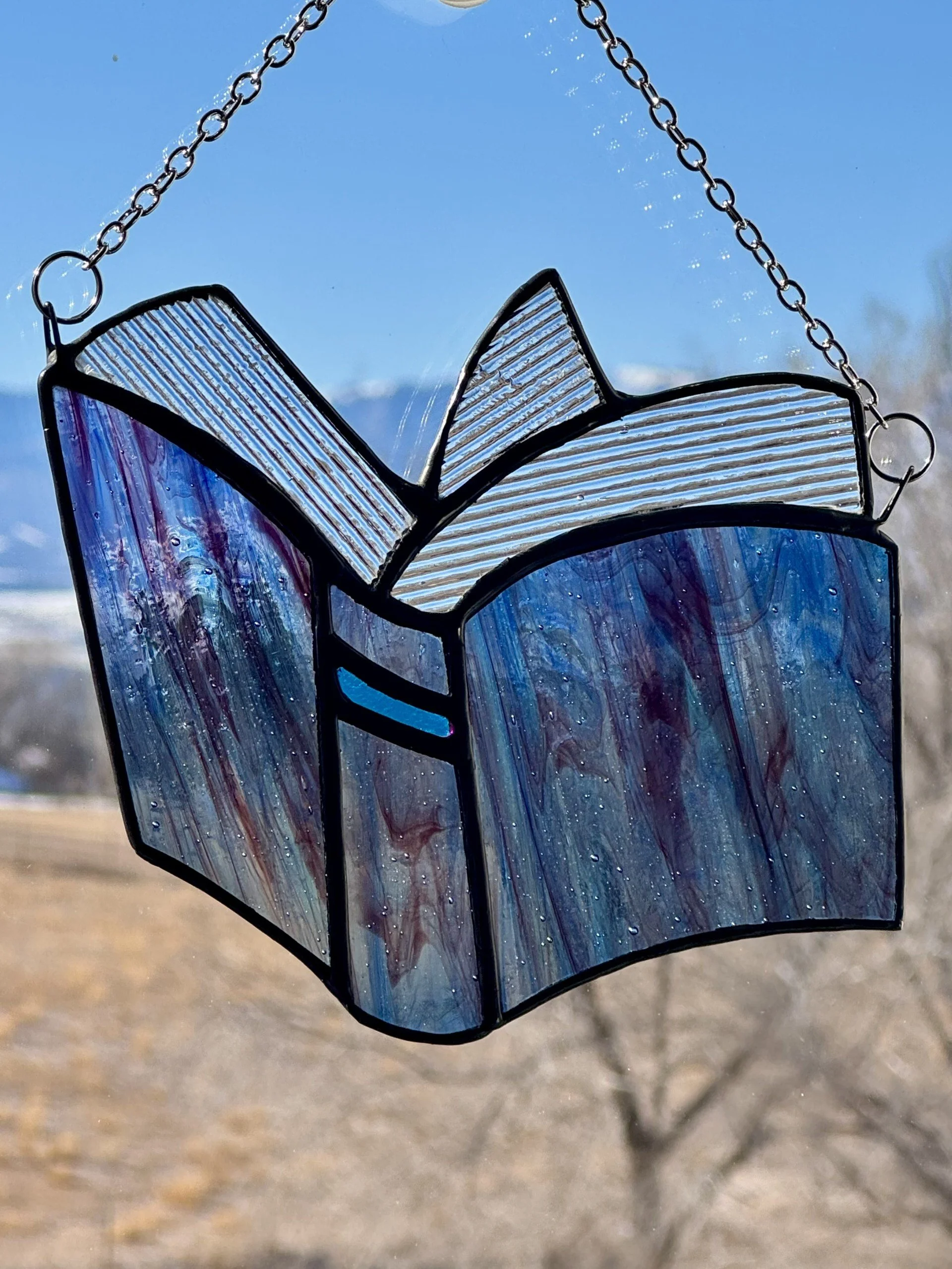 Blue and Dichroic Open Book
