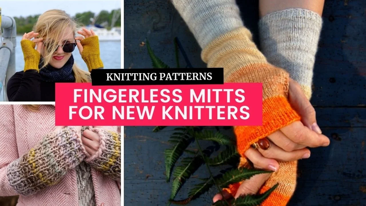 8 Simple Fingerless Mitt Patterns for Beginner Knitters