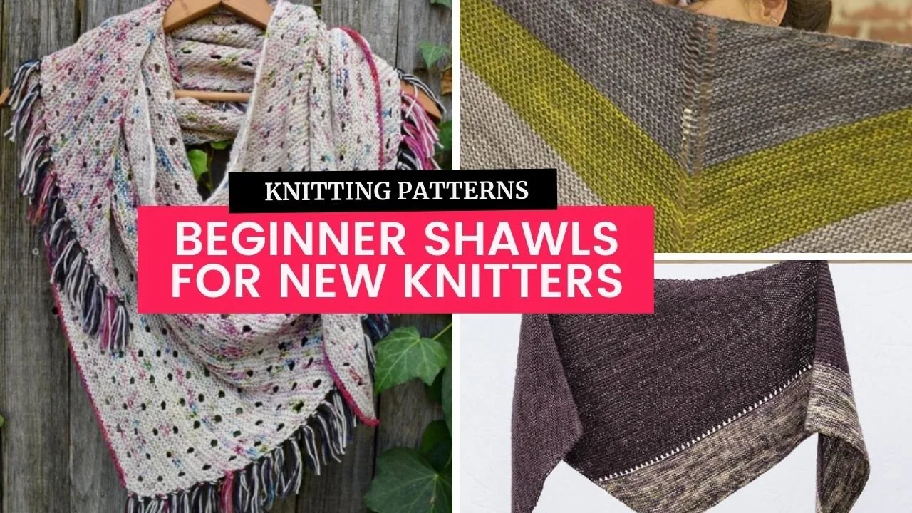 12 Beginner Shawl Knitting Patterns