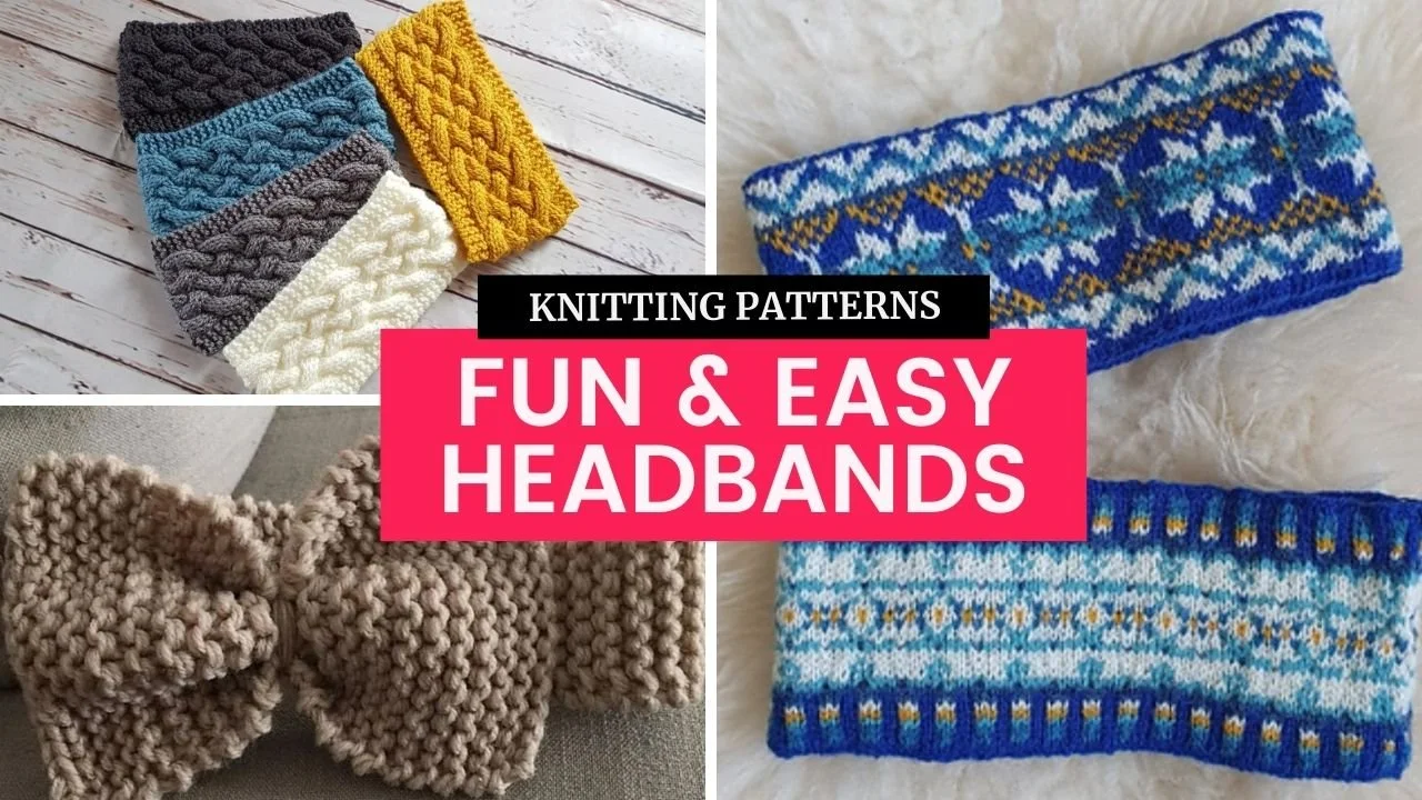 10 Fun & Easy Knitting Patterns for Headbands