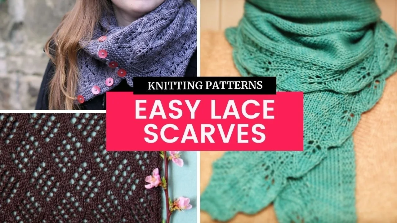 12 Easy Lace Scarf Knitting Patterns