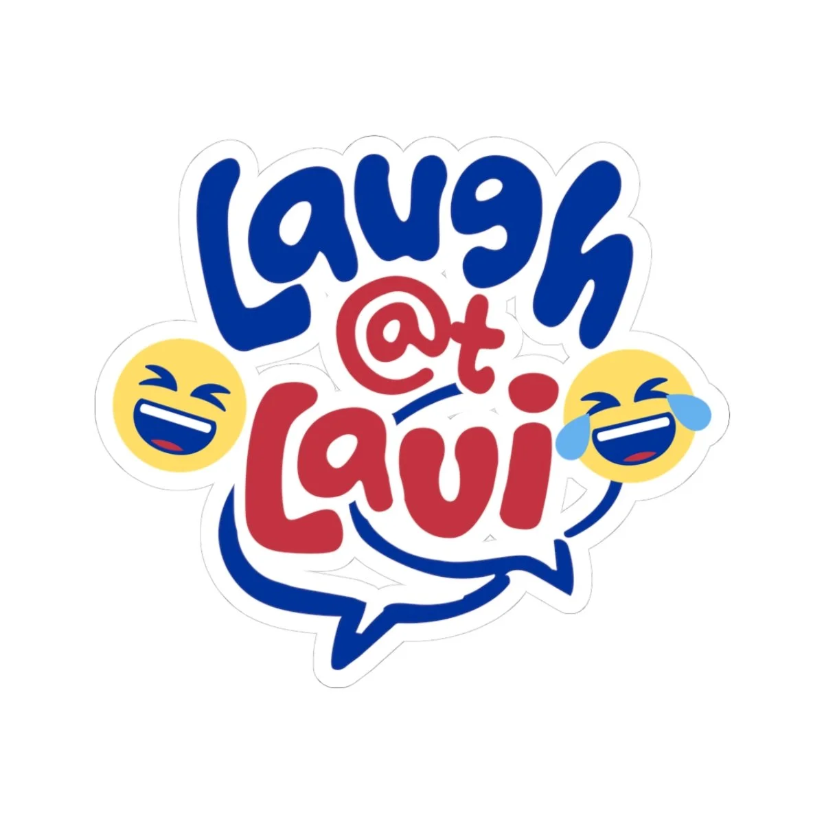 Laugh at Lavi Logo Kiss-Cut Sticker – Official Podcast Decal