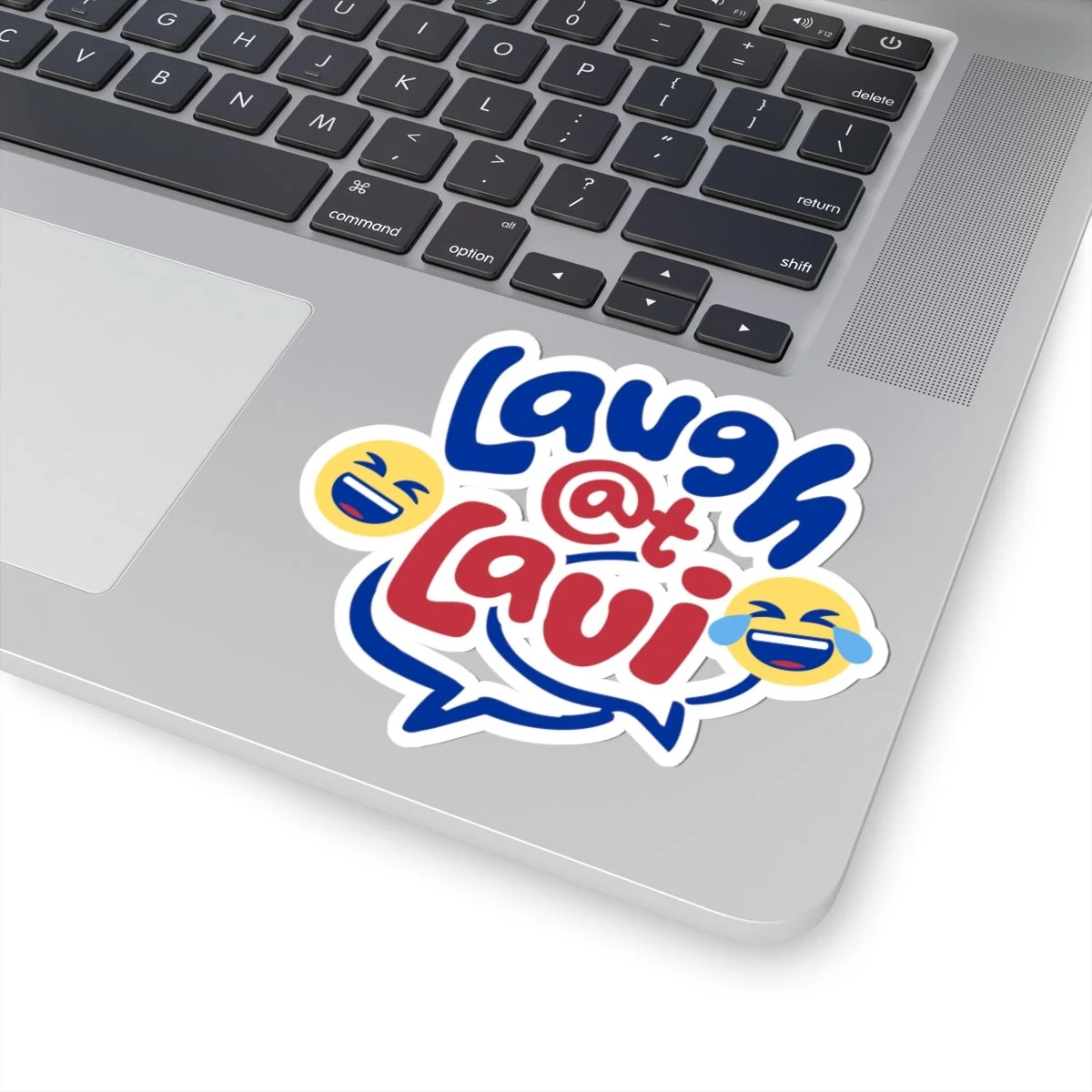 Laugh at Lavi Logo Kiss-Cut Sticker – Official Podcast Decal