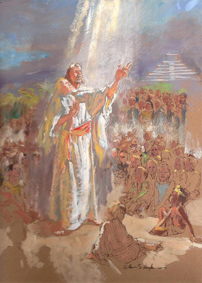 Blessing the Children  Preparation Sketch
Private collection 
Prints available