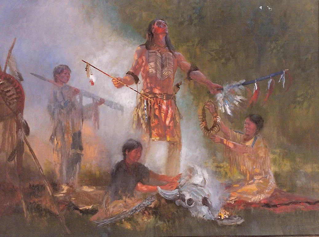 Blessing the Hunt 48x60   SOLD