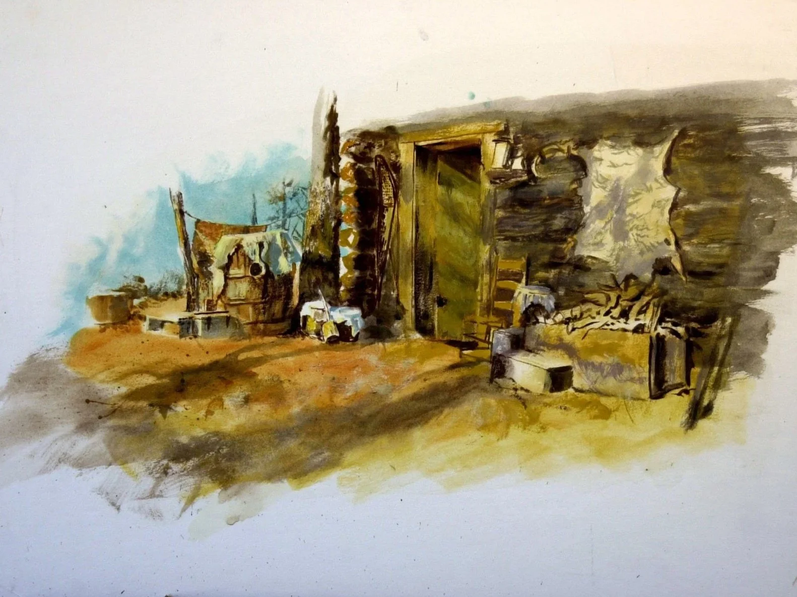 Frontier Cabin
Watercolor
