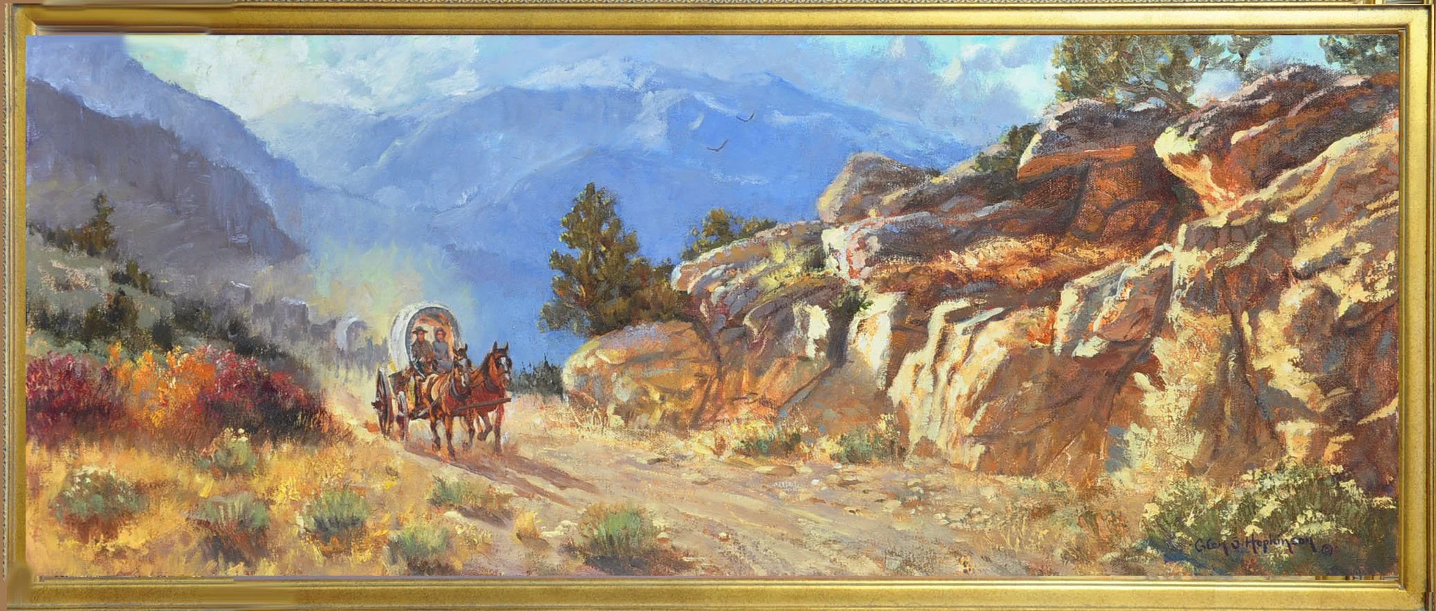 Honey Moon Trail  oil 15x30
Available  $3600