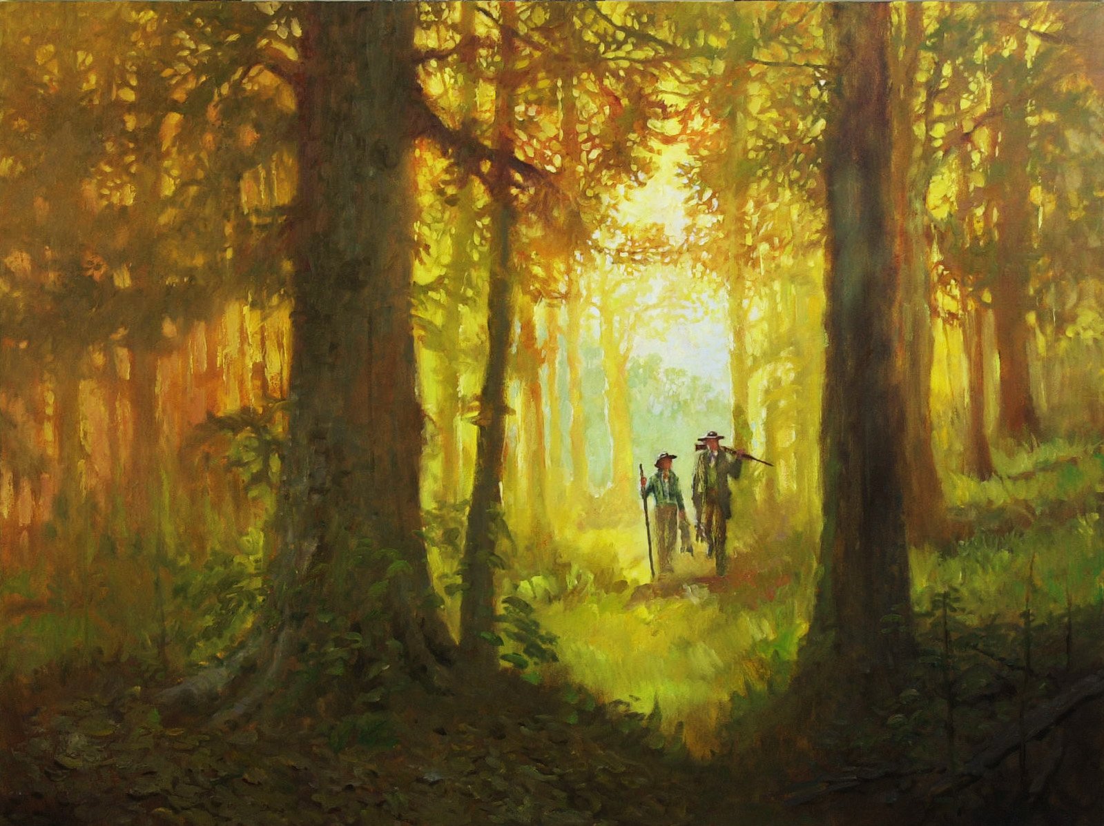 Heading Home for Dinner, 30x40, $10,500  Sold Reproductions available