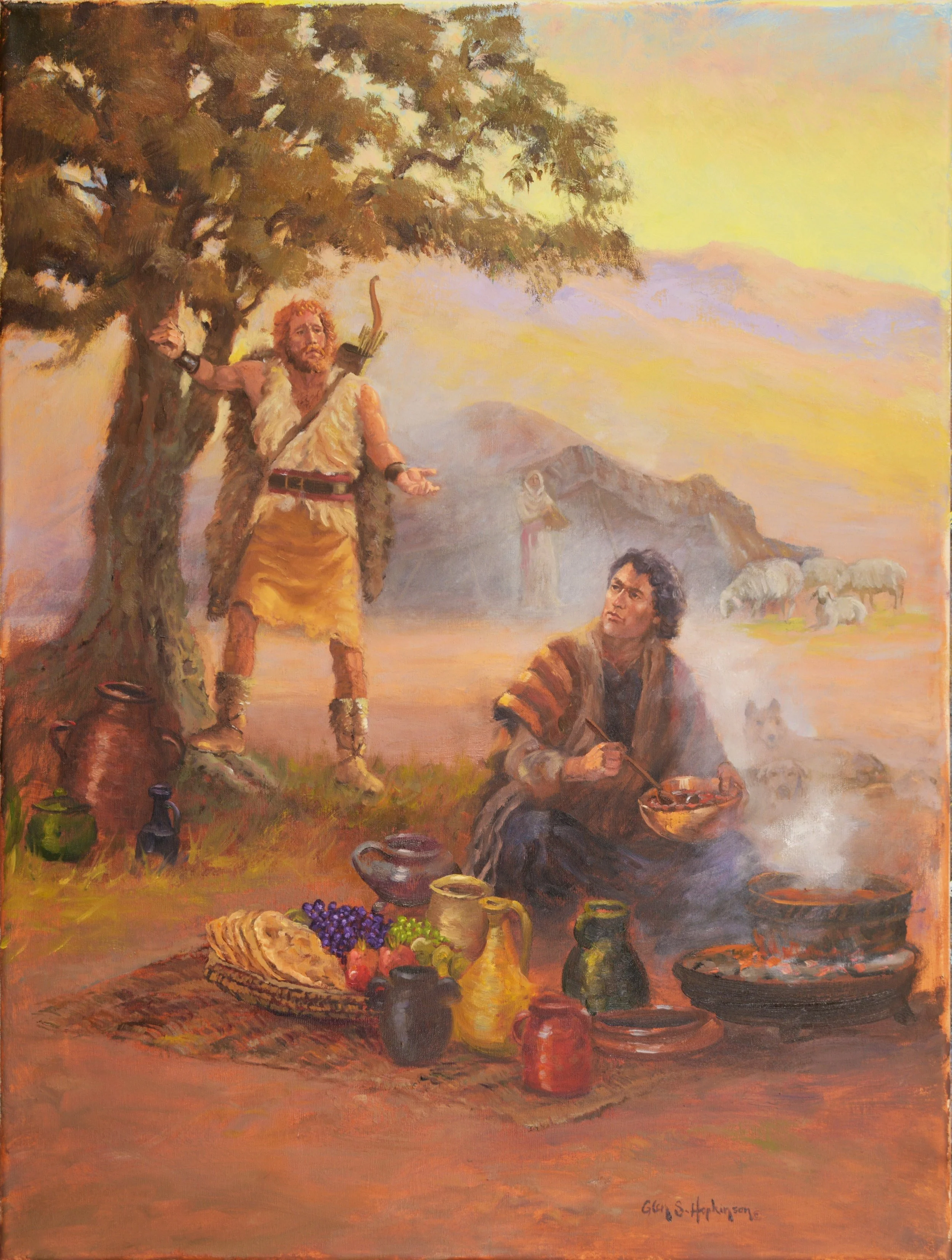 Esau and Jacob. 30x24
Collection of The Church of Jesus Christ of Latter-day Saints