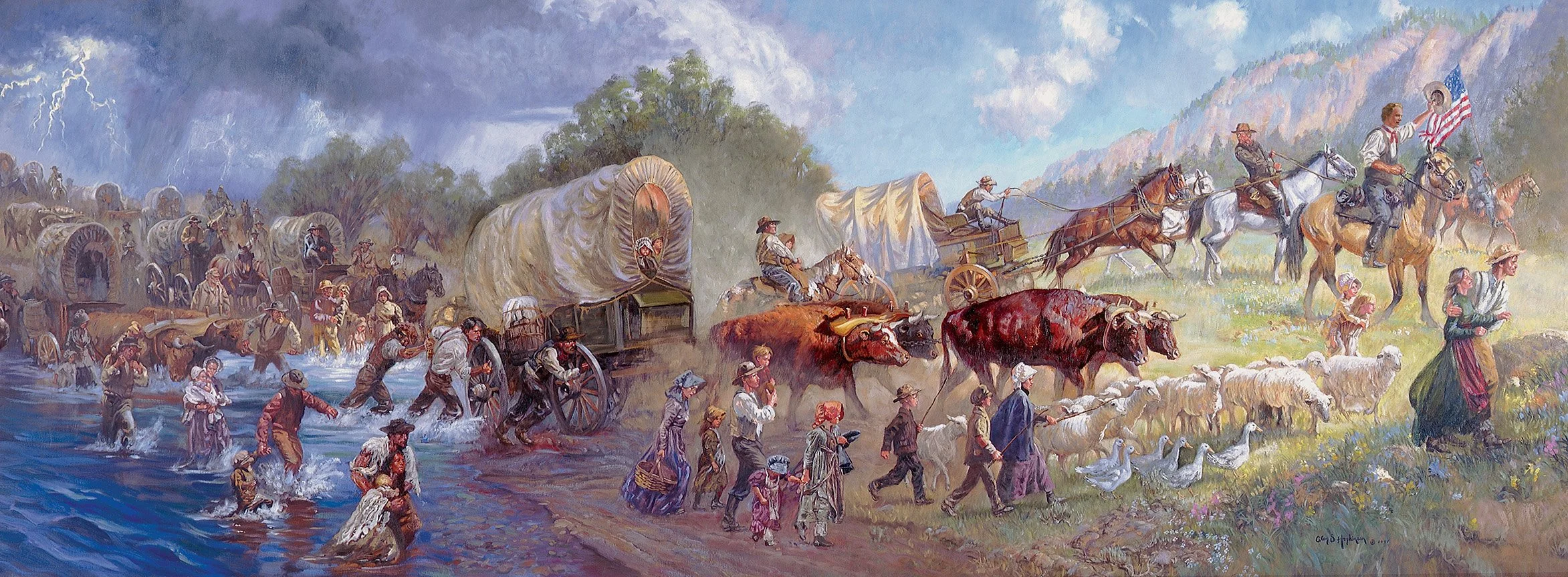 The Dream, the Struggle, The Victory 36x72 SOLD