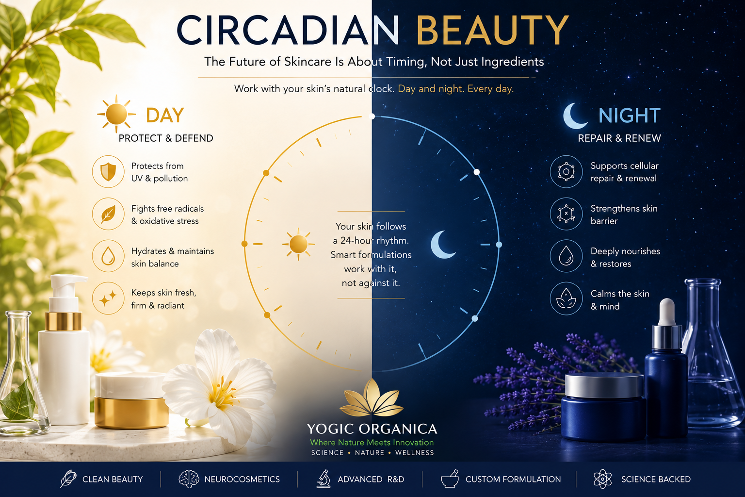 🌙 Circadian Beauty: Why the Future of Skincare Is About Timing, Not Just Ingredients