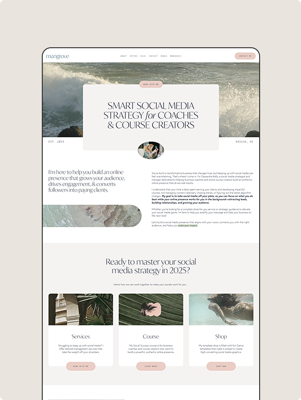 Mangrove Squarespace Template