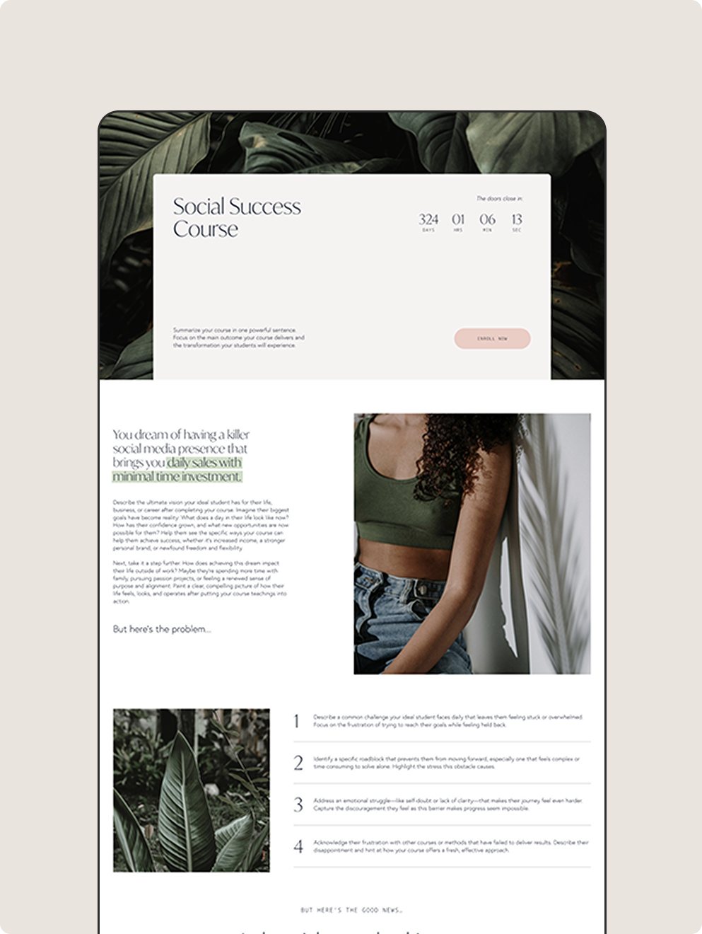Mangrove Sales Page Template