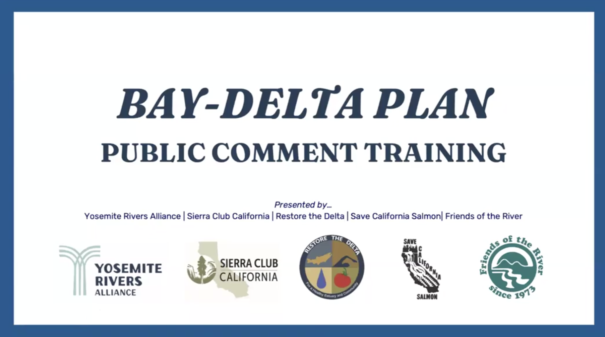 Help Us Reach 150 Voices at the Bay-Delta Water Board Hearings