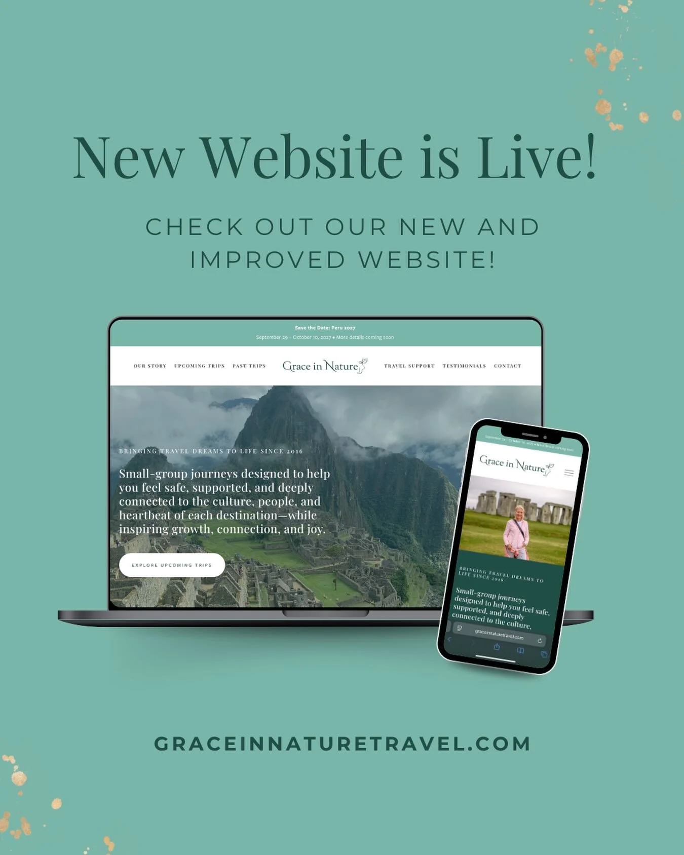 Exciting News from Grace in Nature Travel as we celebrate our 10th anniversary! 🎉

After many wonderful years with our original website, I&rsquo;m thrilled to share that Grace in Nature has a brand new online home!

www.graceinnaturetravel.com

This
