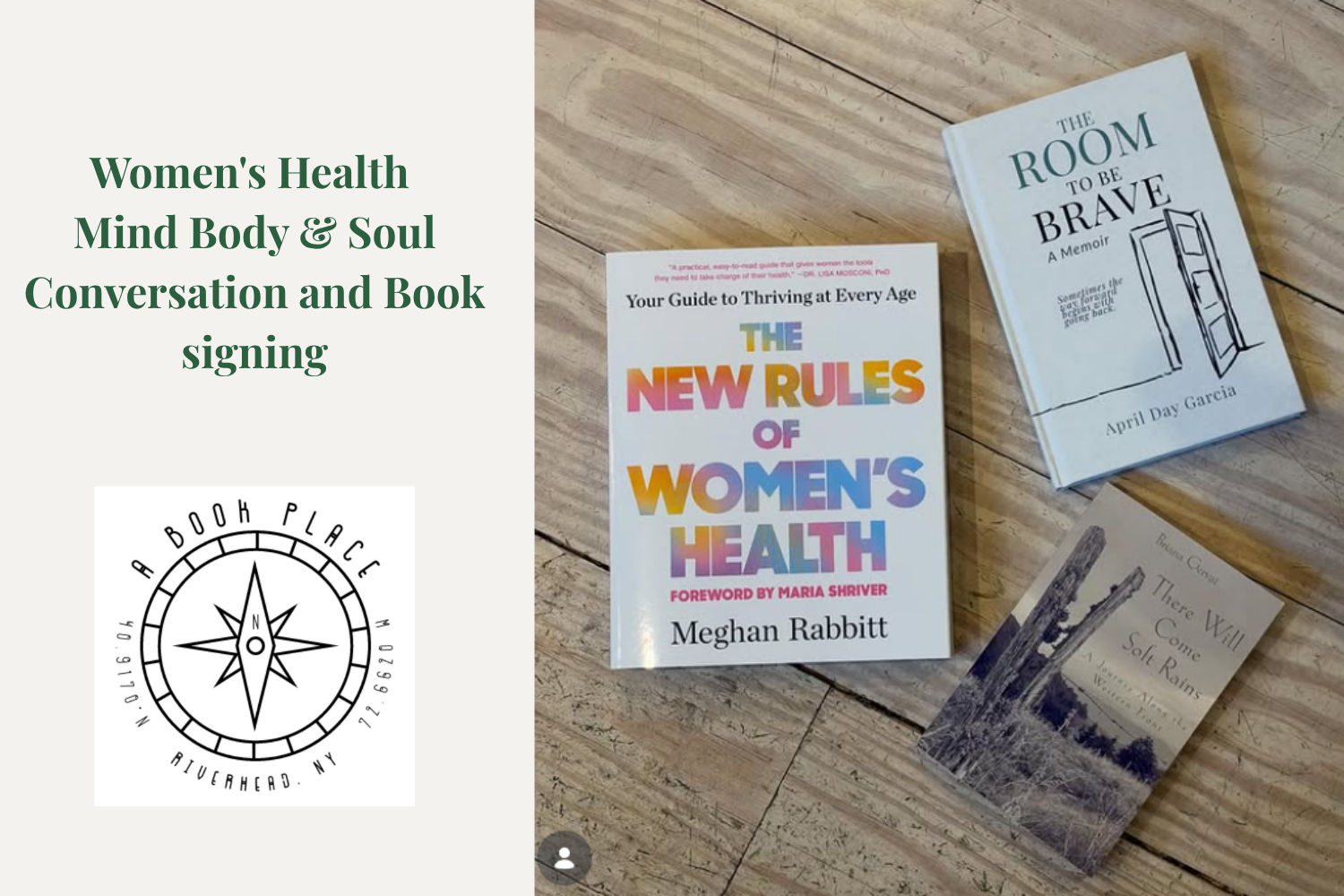 Women's Health Mind Body &amp; Soul Conversation and Book Signing